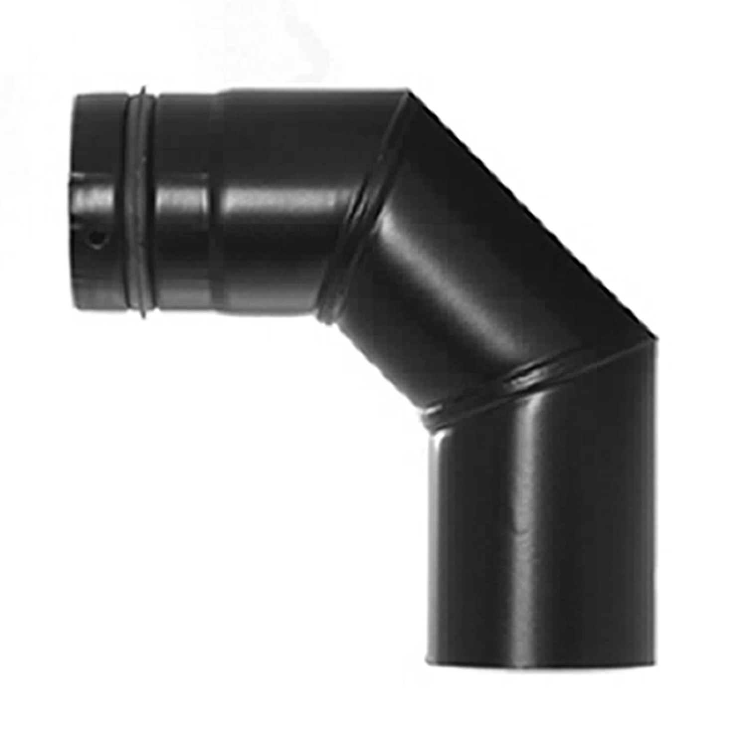 Raik Pelletrohr / Ofenrohr 100mm - 90° Bogen schwarz