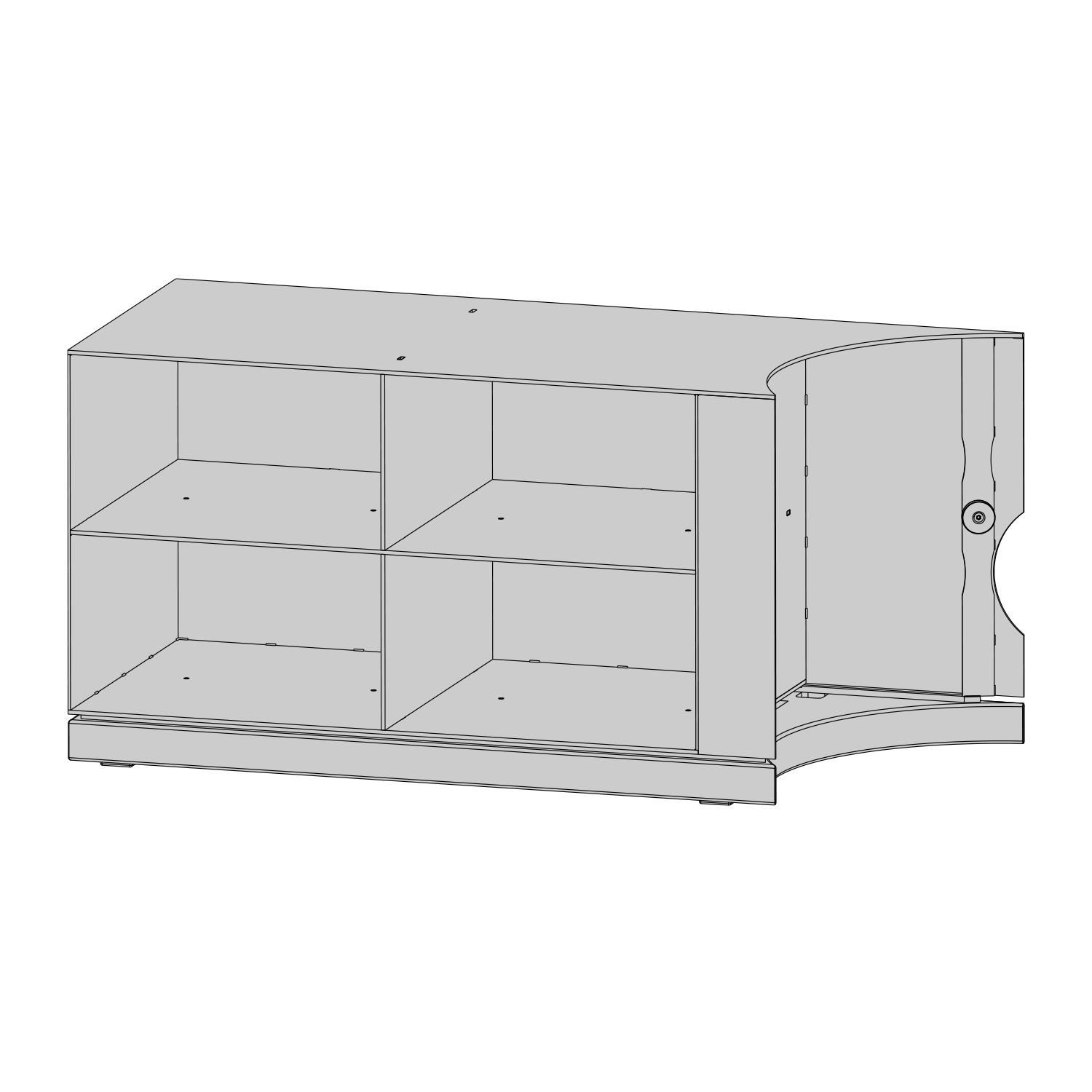 Austroflamm Lux Beistellbox links 68 cm