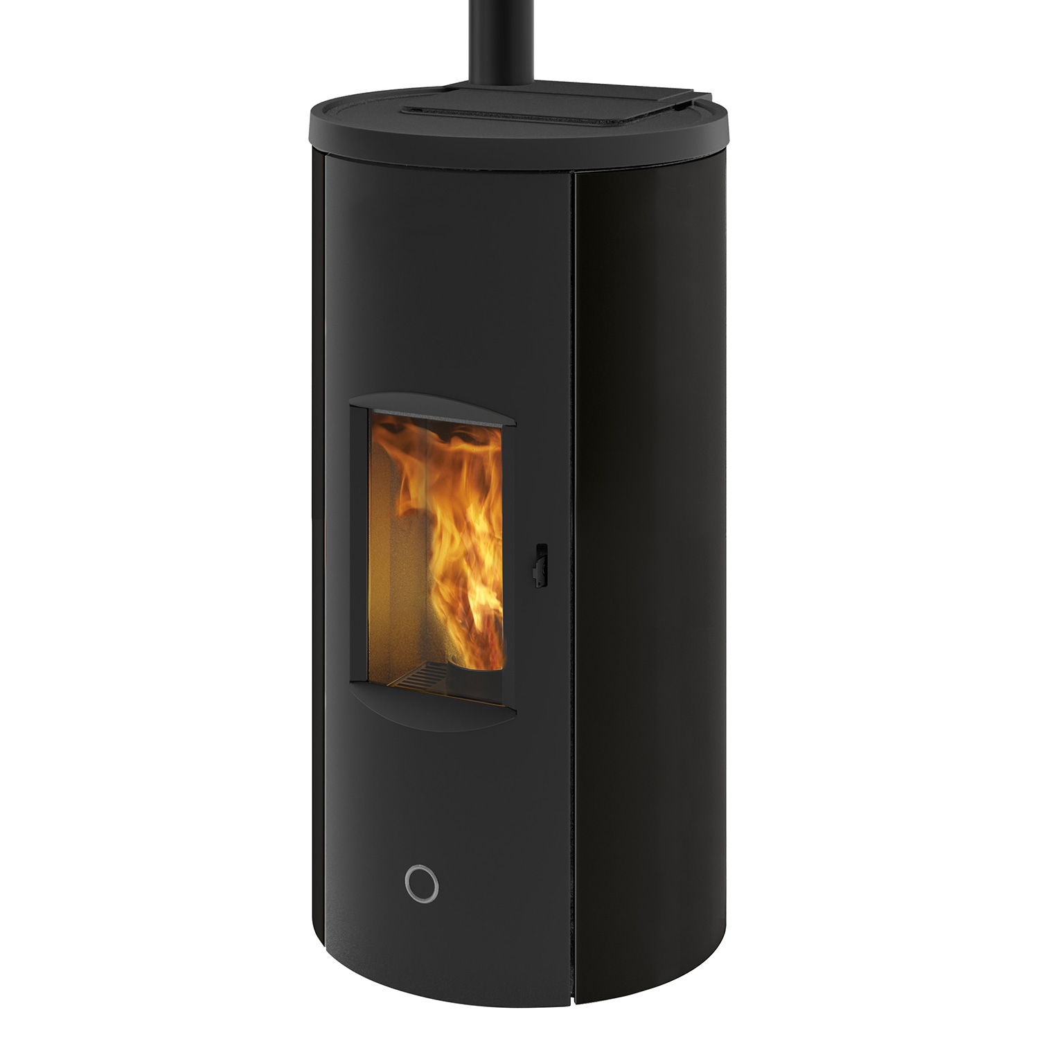 EK63 Like 80 Evo Pelletofen Stahl schwarz RR oben