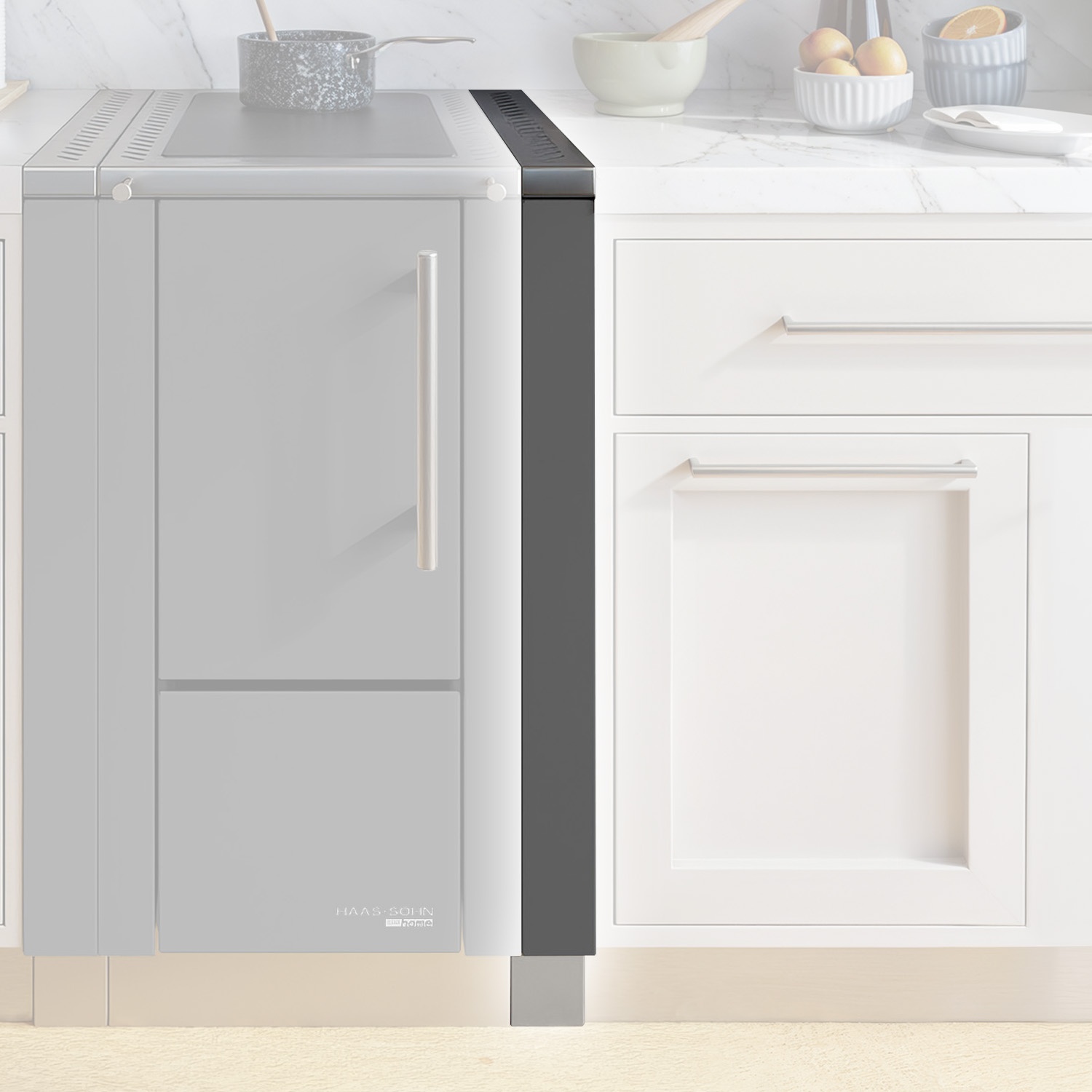 Haas+Sohn barre d'espacement HS 40 droite, anthracite