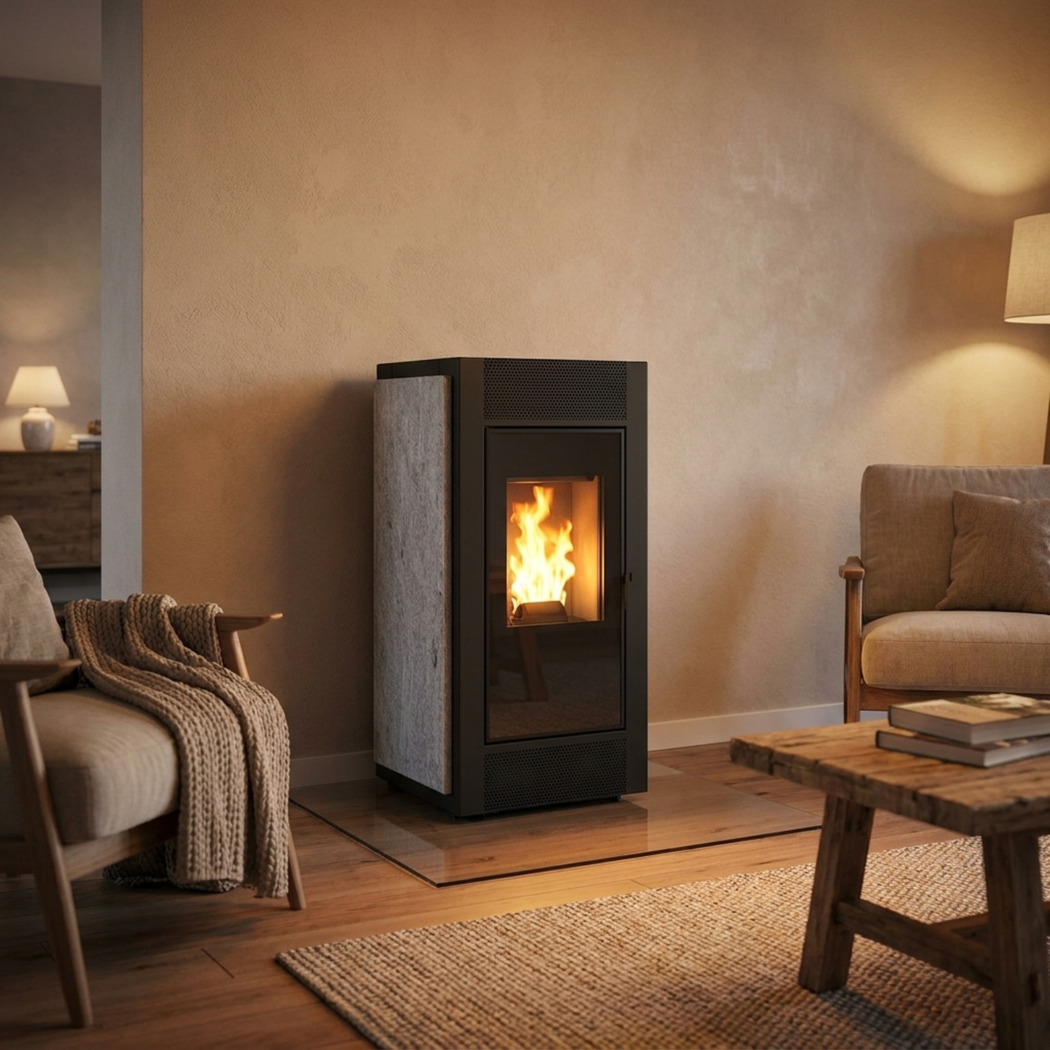 Königshütte LIMA 2.0 Pelletofen 6 kW Naturstein Deblu