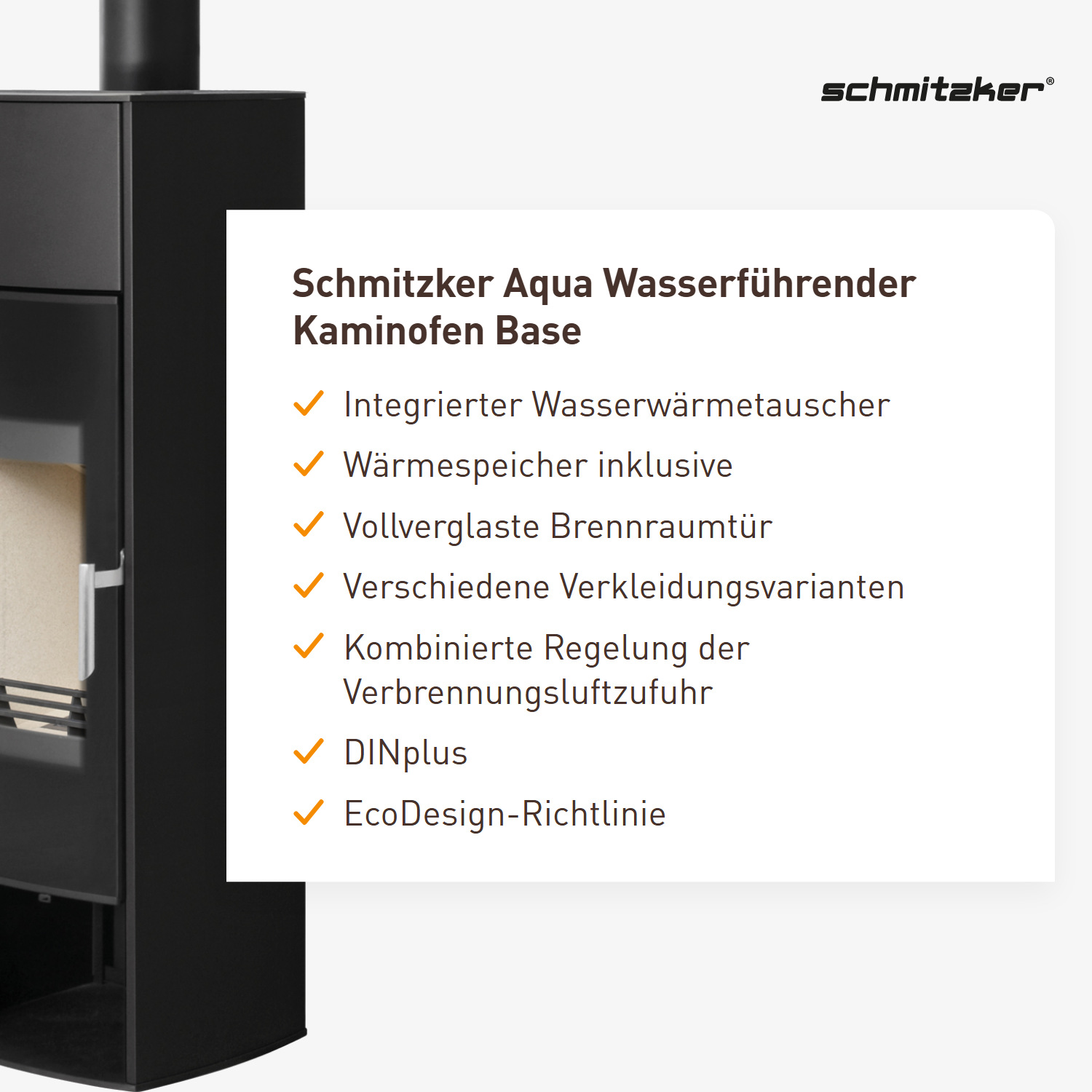Schmitzker Aqua Wasserführender Kaminofen Base