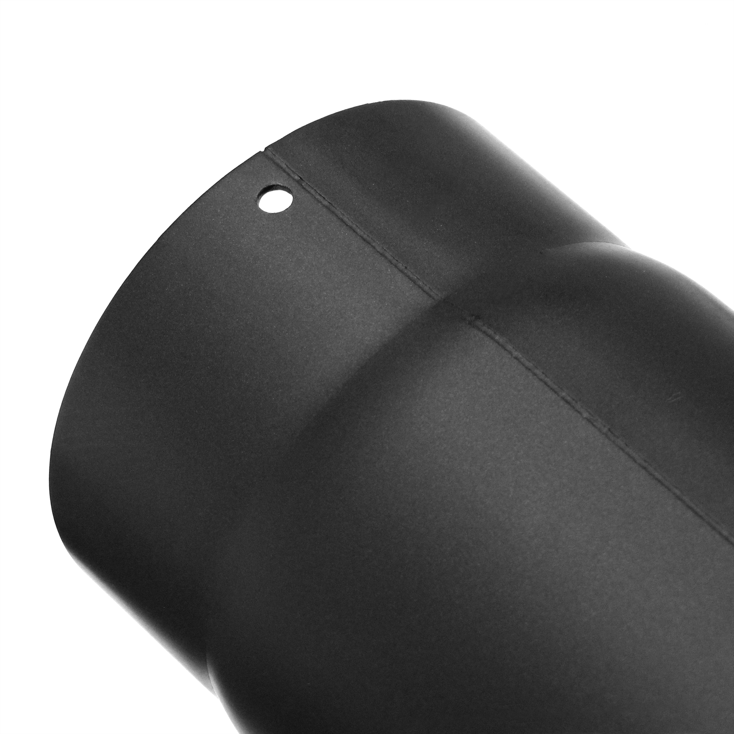 Raik Basic Rauchrohrbogen 180mm schwarz 90° ohne Tür für Rauchrohr / Ofenrohr