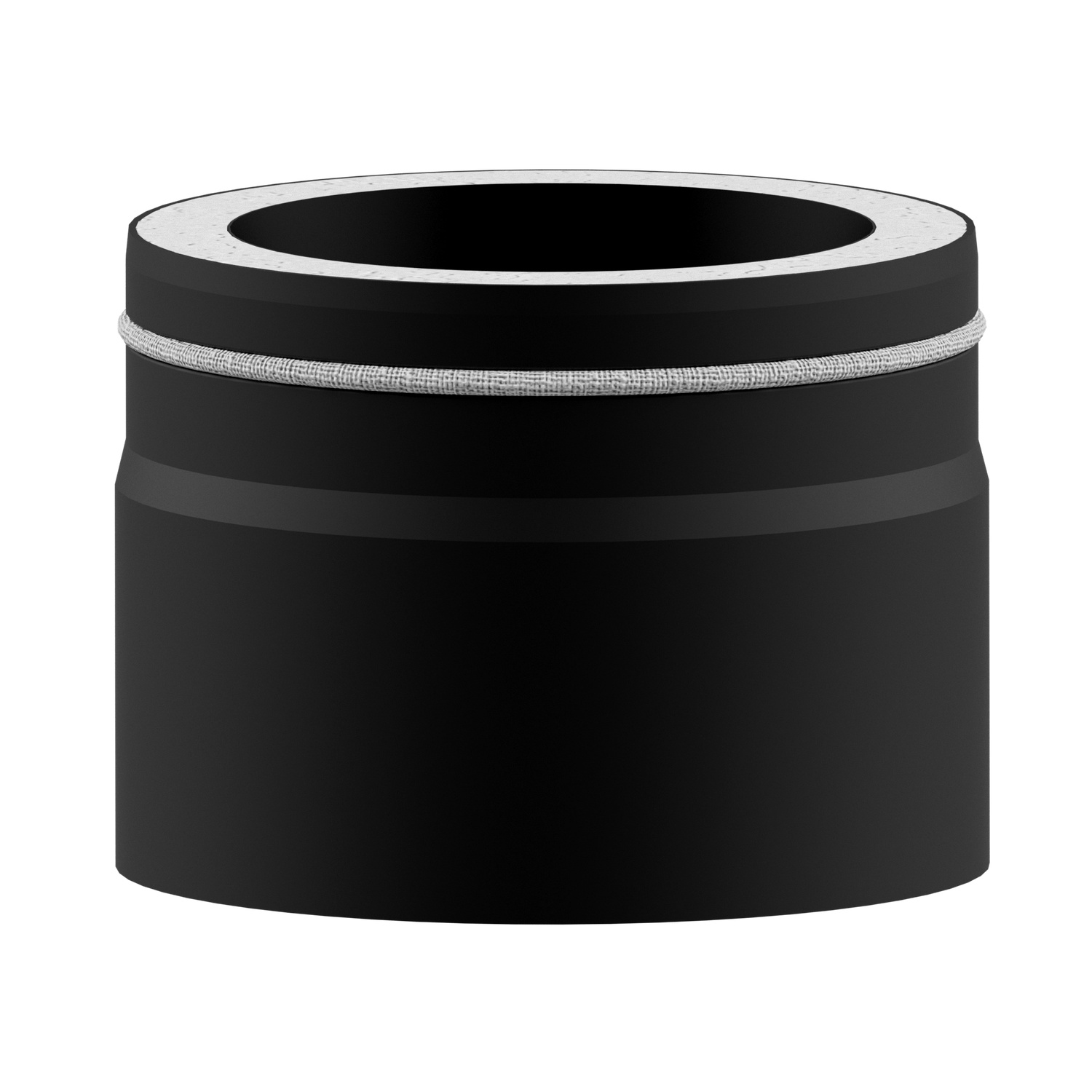 Raik Lifestyle DUO Längenelement 180mm schwarz L: 150mm für Rauchrohr / Ofenrohr