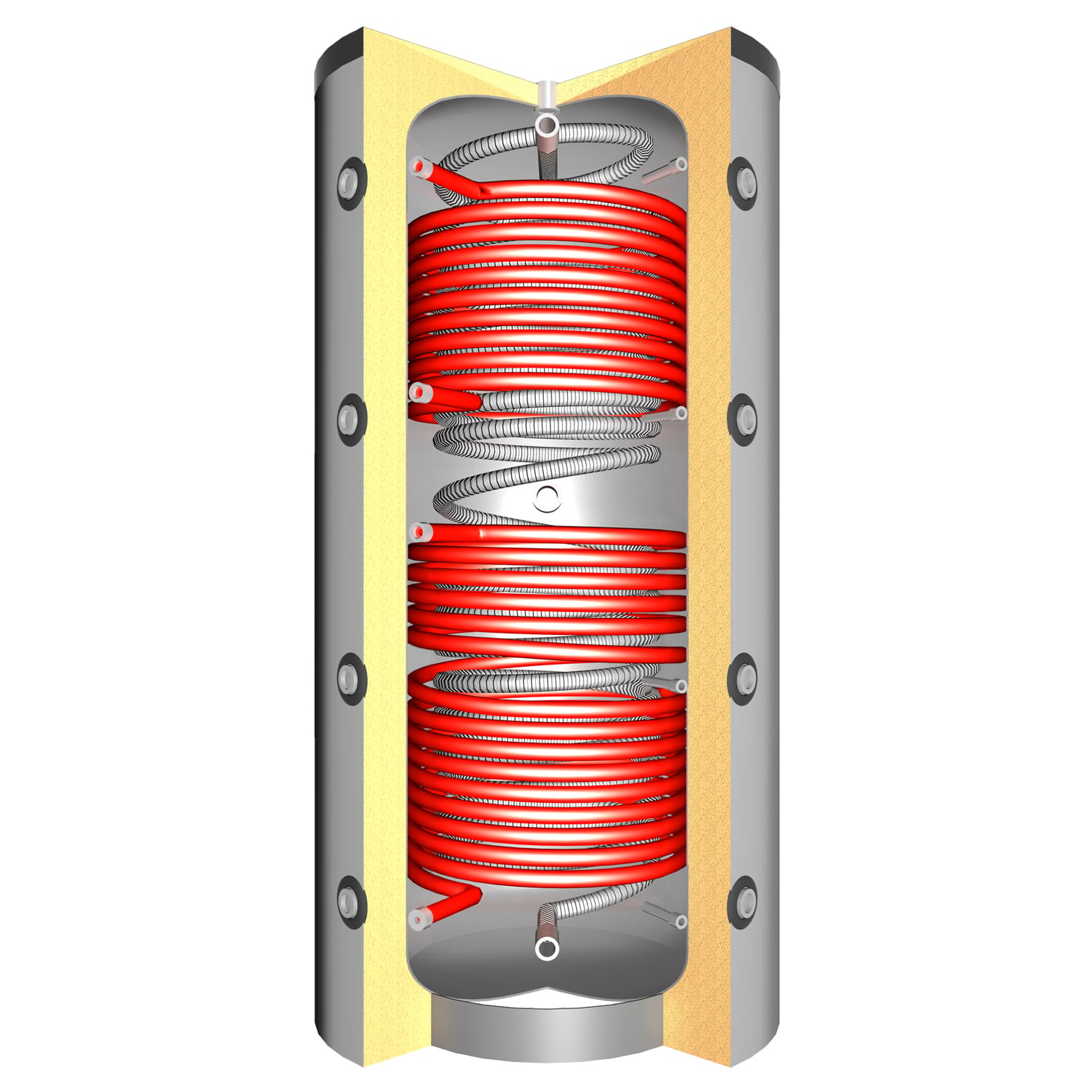 Hygienespeicher SHSS 550 (560 Liter) mit 2x Solarwärmetauscher