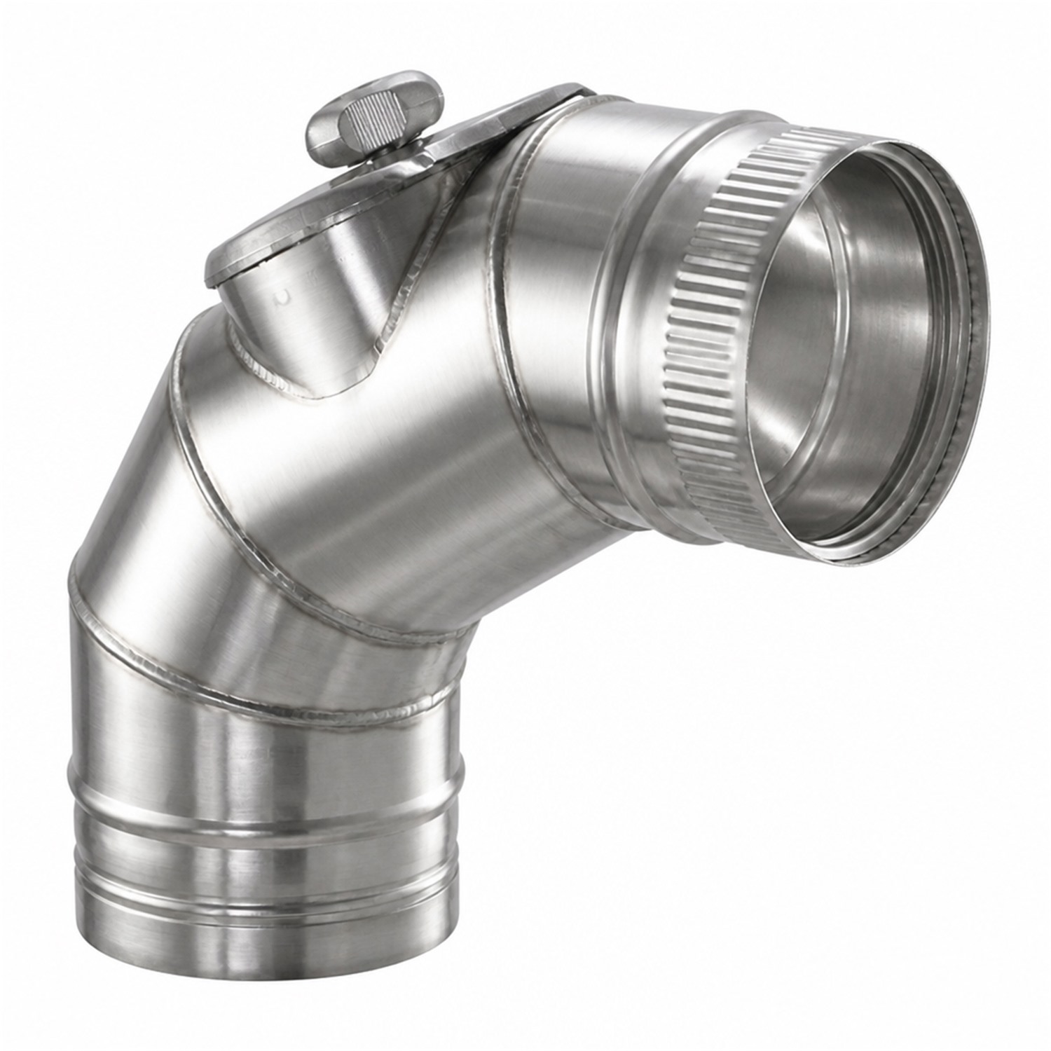Schiedel Coude PPL 90° pour PPL Ø 200 mm avec ouverture de révision pour combustibles solides
