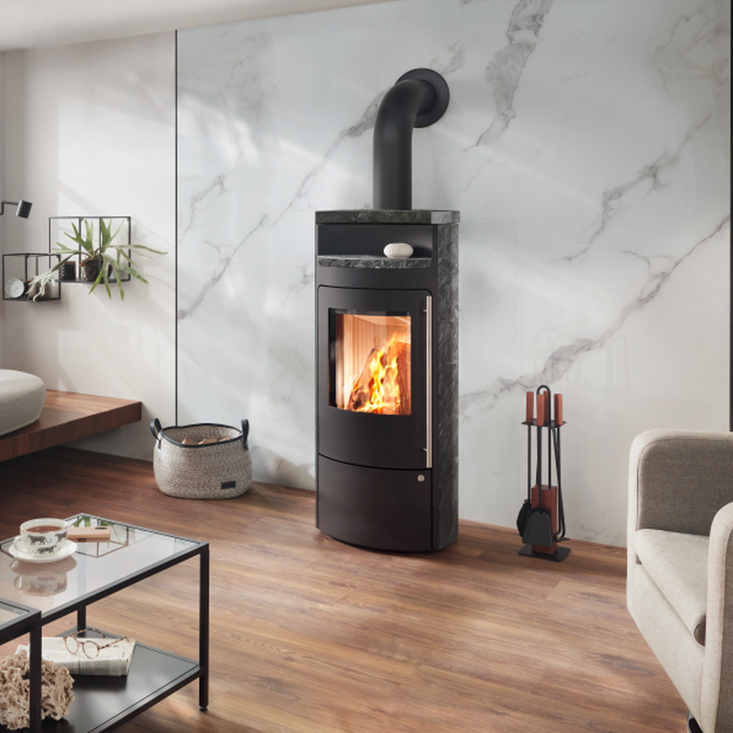 Olsberg Timor Kaminofen 6 kW Compact Lapalith Tenebra
