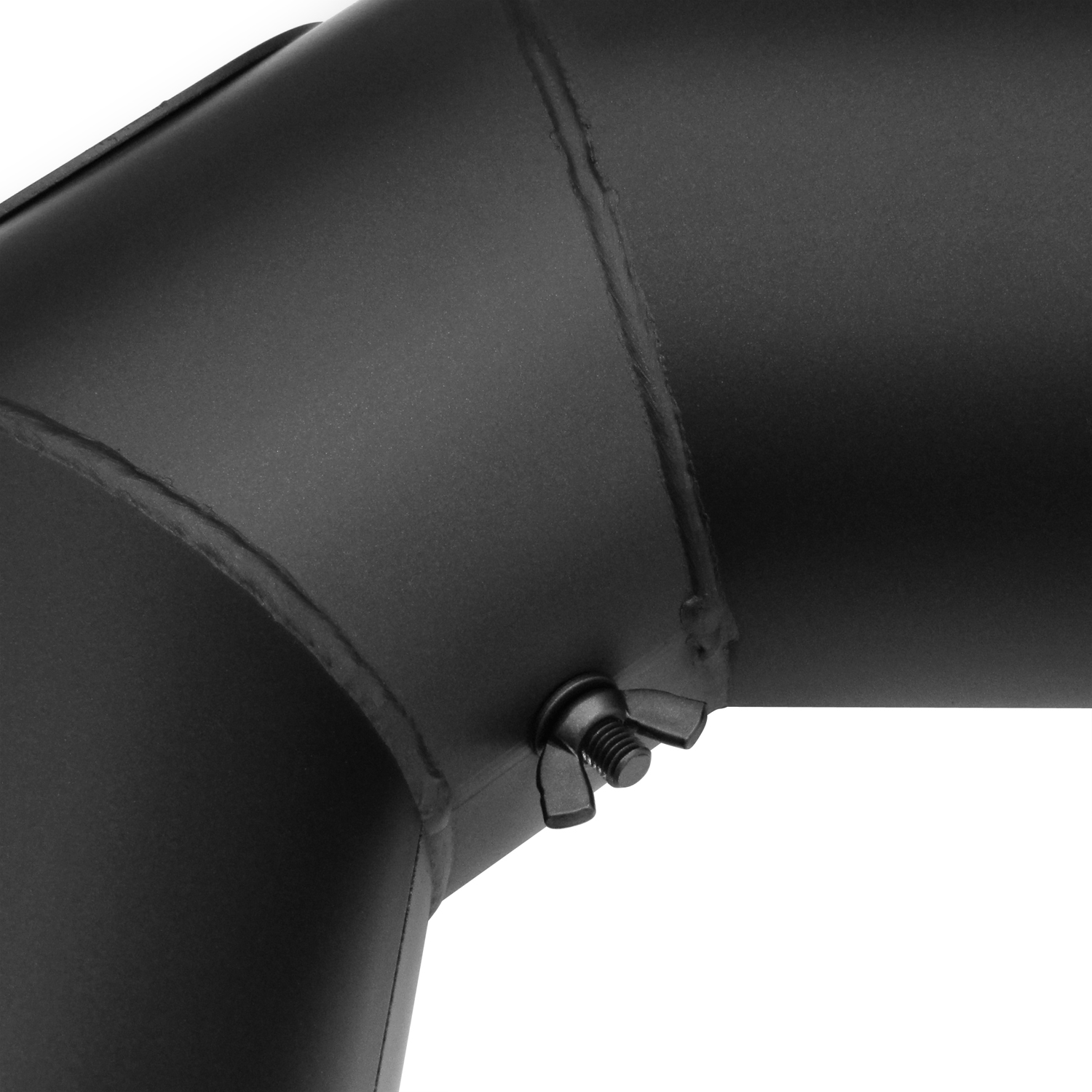 Raik Basic Rauchrohrbogen-Set 160mm schwarz geschweißt/eckig für Rauchrohr / Ofenrohr