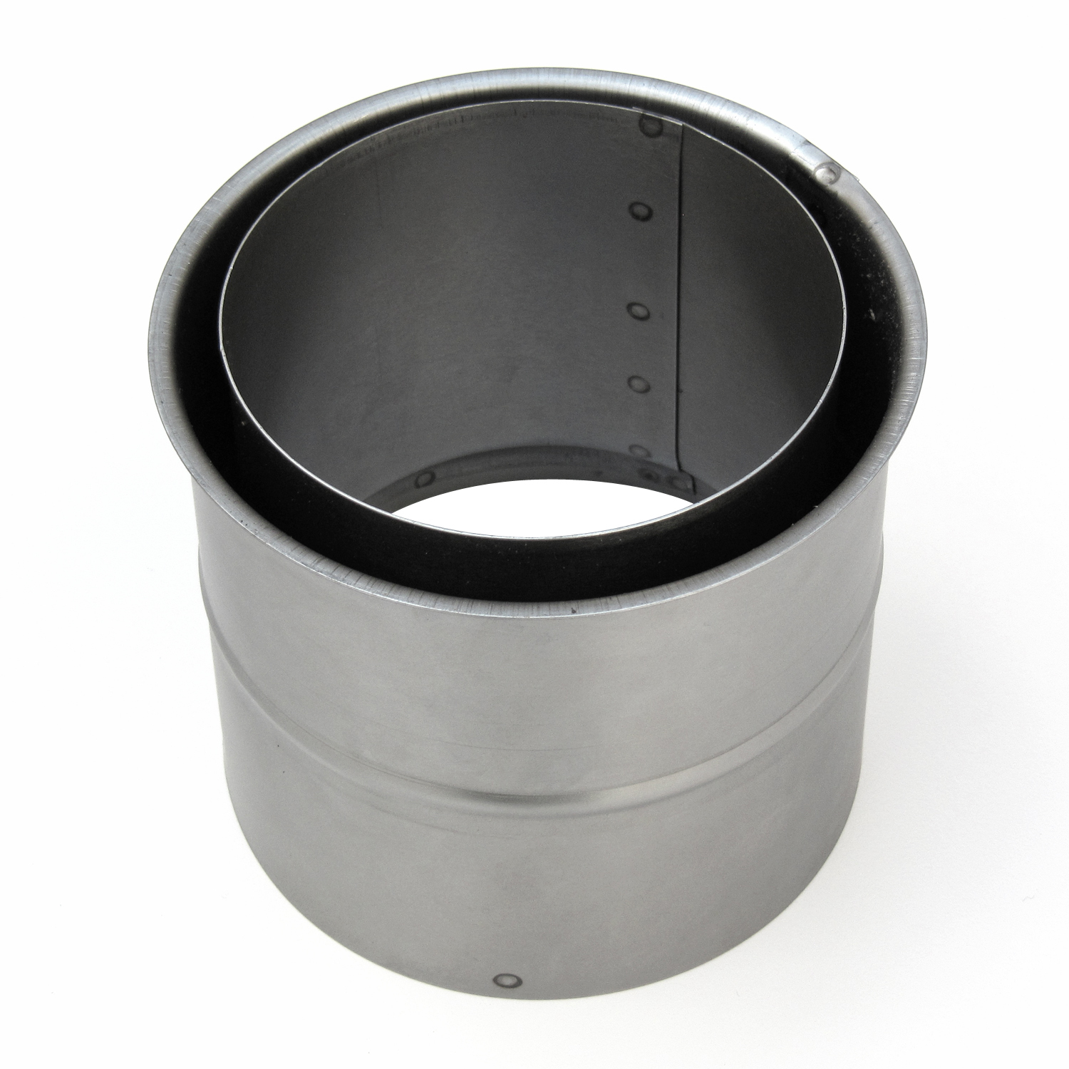 Raik Basic Set de coude de tuyau de fumée 150mm gris fonte 2-pièces – rectangulaire pour tuyau de fumée / conduit de fumée