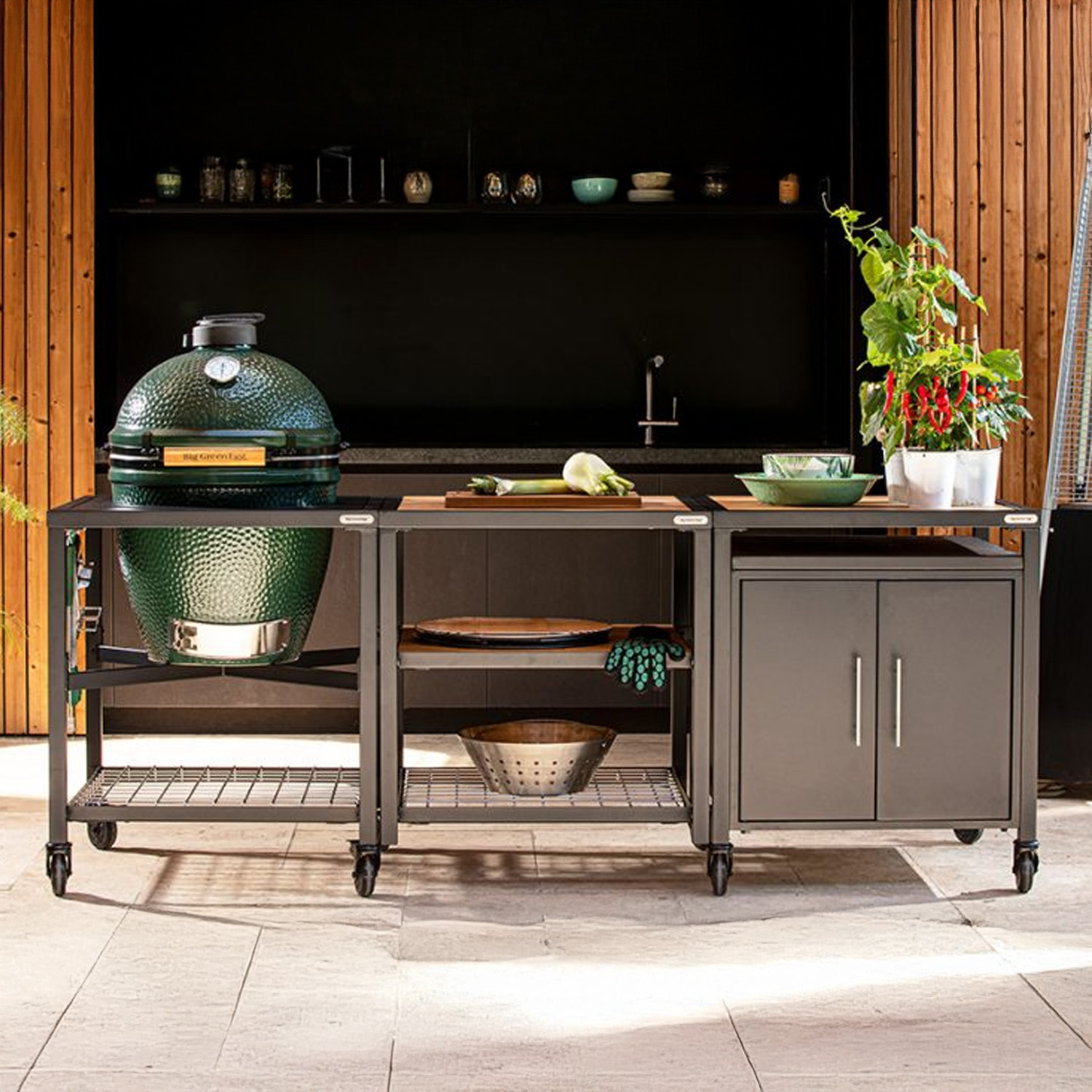 Big Green Egg Expansion Cabinet