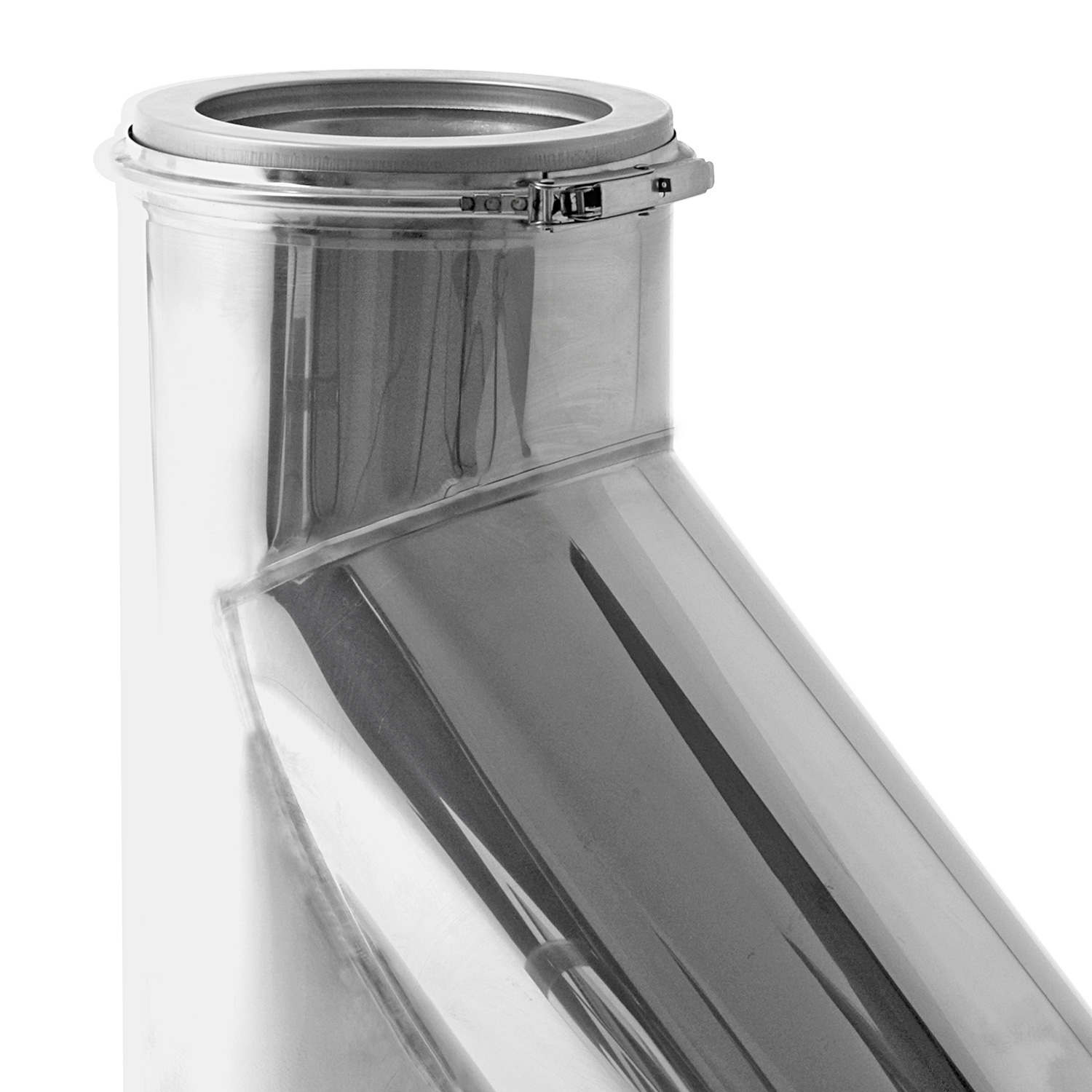 Opsinox conduit de cheminée en acier inoxydable 250mm T-pièce 45°
