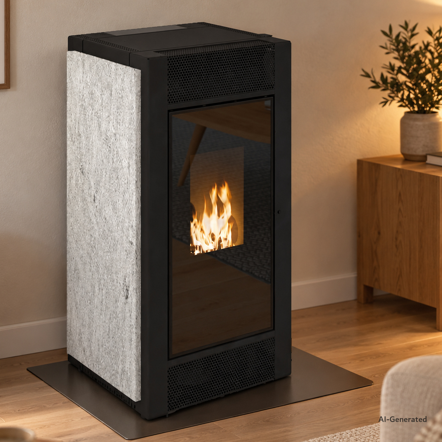 Königshütte LIMA 2.0 Pelletofen 6 kW Naturstein Deblu