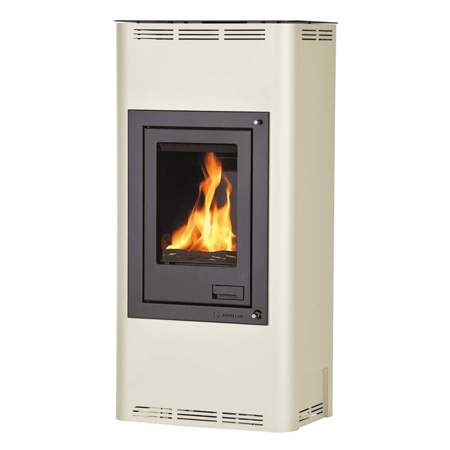 Aquaflam 12 Manual Wasserführender Kaminofen Creme