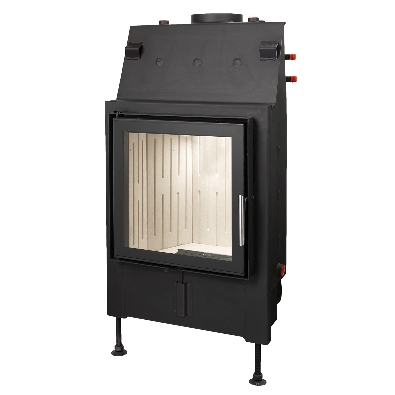 Schmitzker No4 15 kW mit Glasrahmen + Solar-Set 2 (10,11 m²) + Kombispeicher 825 L + SWT