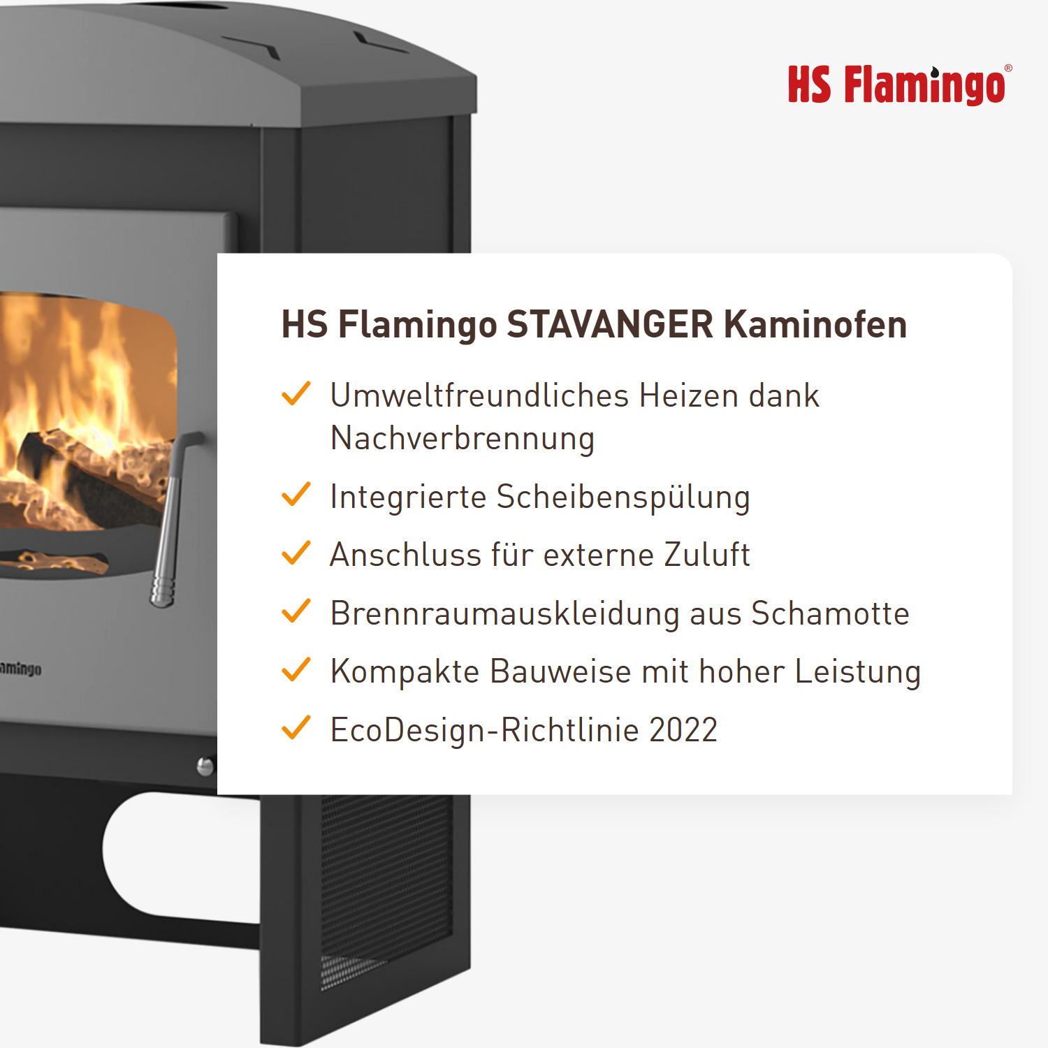 HS Flamingo STAVANGER Kaminofen
