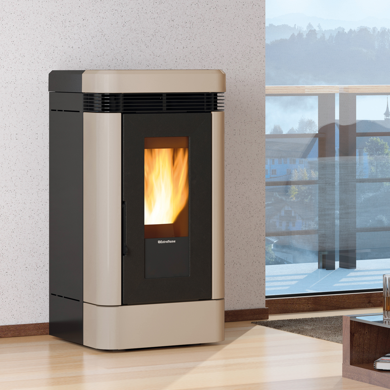 Extraflame LUCIA PLUS.16 - Taupe Pelletofen