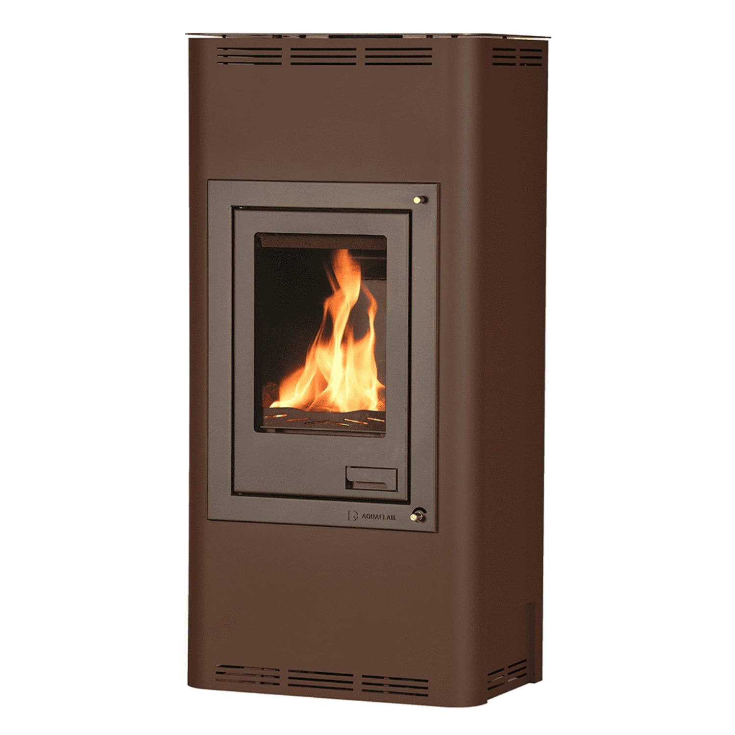Aquaflam 12 Basic Wasserführender Kaminofen Brown