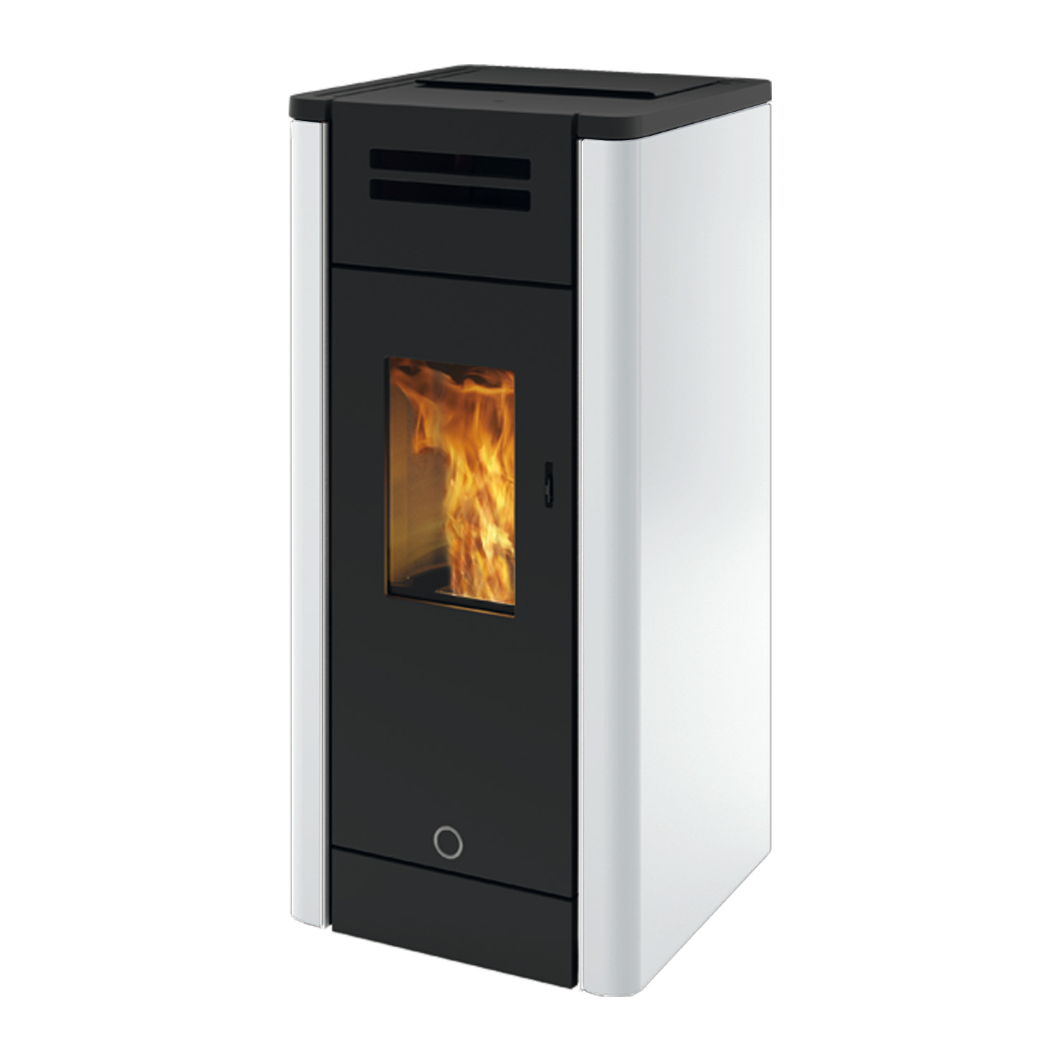 EK63 Metro 110+ Evo Poêle à granulés acier blanc