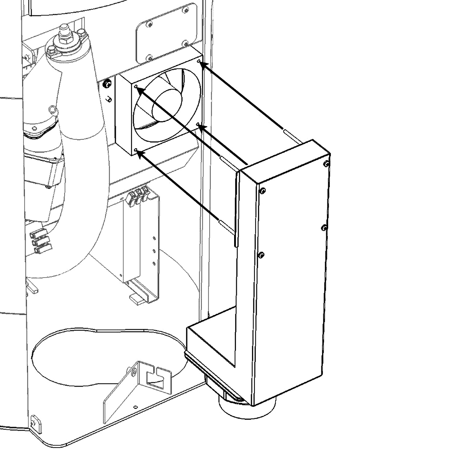 Aduro Hybrid Adapter für untere externe Zuluft