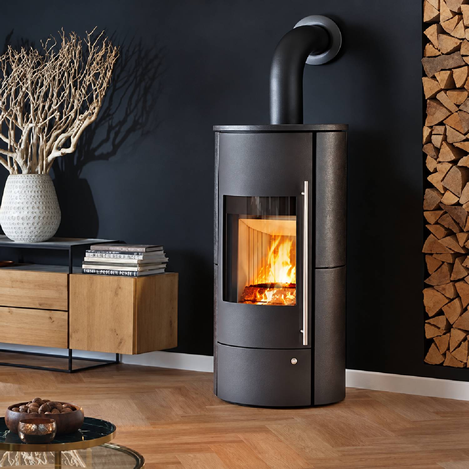 Olsberg Lombok PowerSystem Kaminofen 6 kW Keramik hämatit