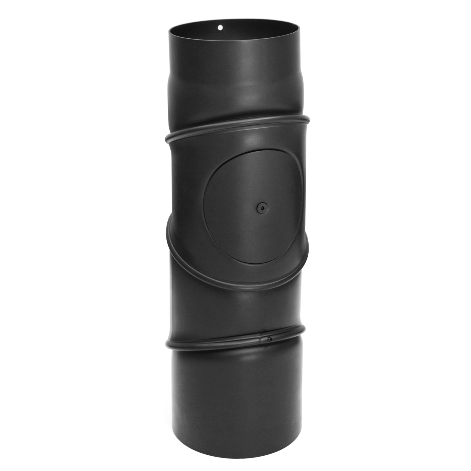 Raik Basic multicolonne 130mm noir avec porte – 4 pièces pour tuyau de fumée / conduit de fumée