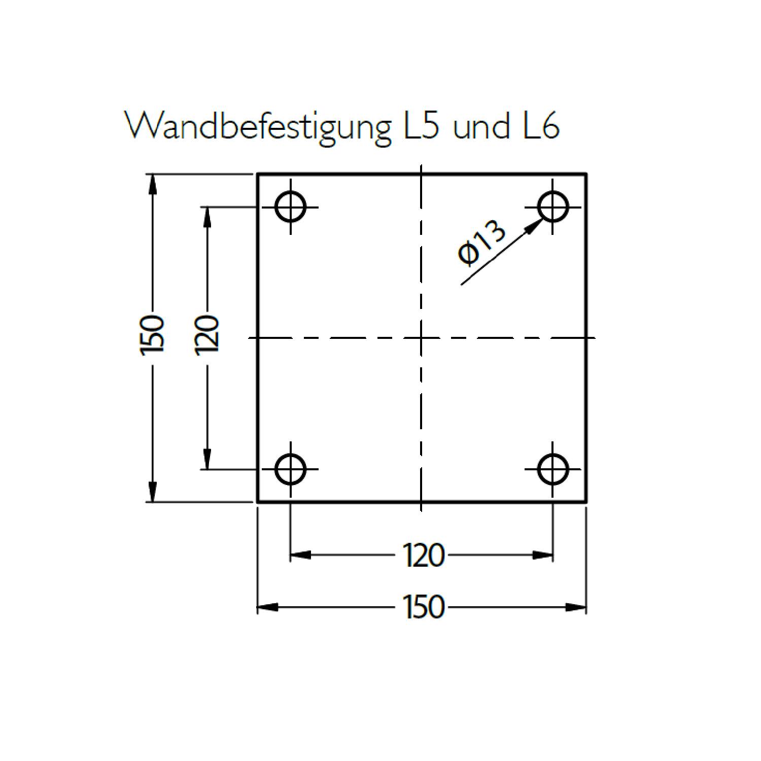 Schiedel rallonge pour support mural type L5 brillant