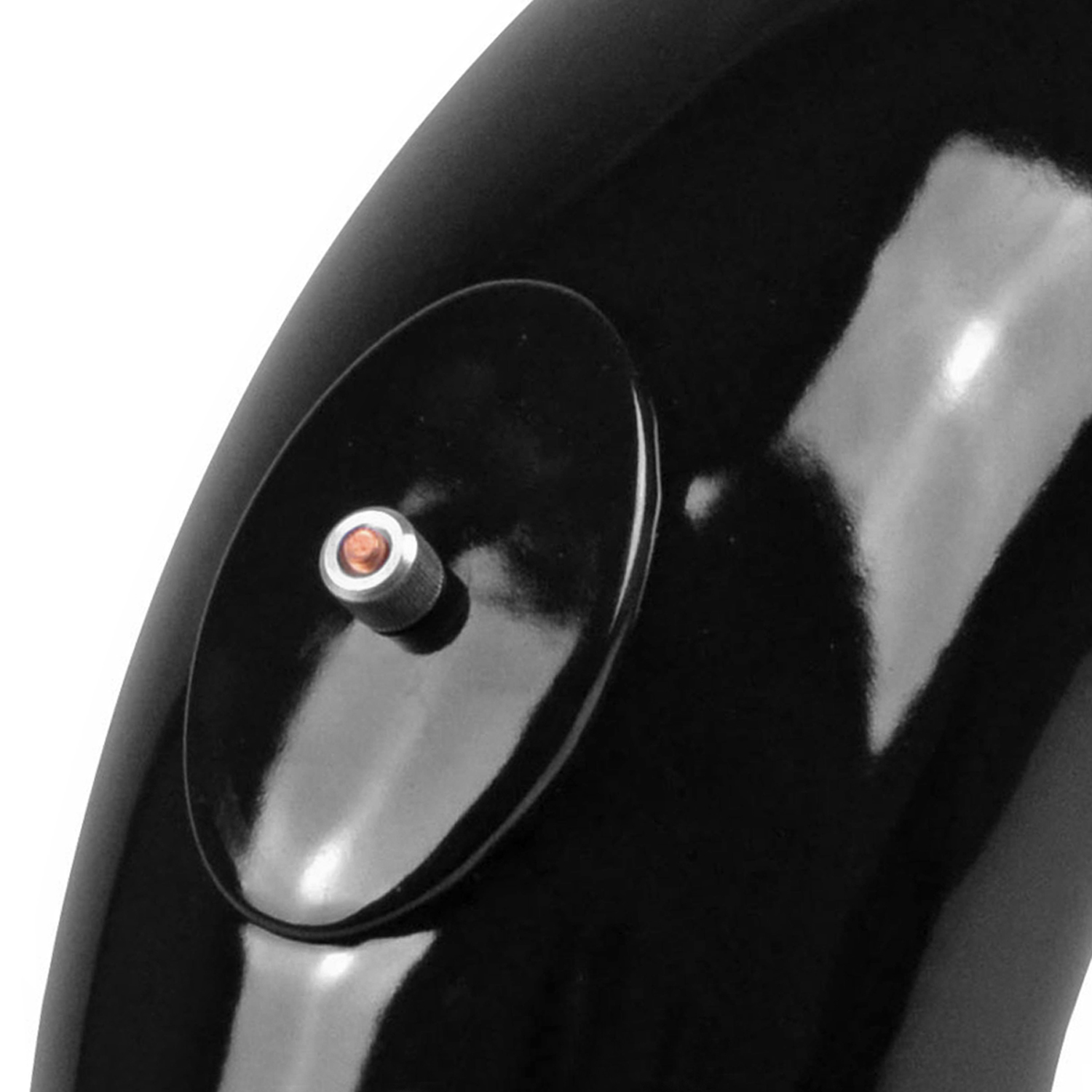 Coude de conduit de fumée / Coude de tuyau de poêle émaillé 130 mm - Coude lisse à 90° noir avec ouverture de nettoyage