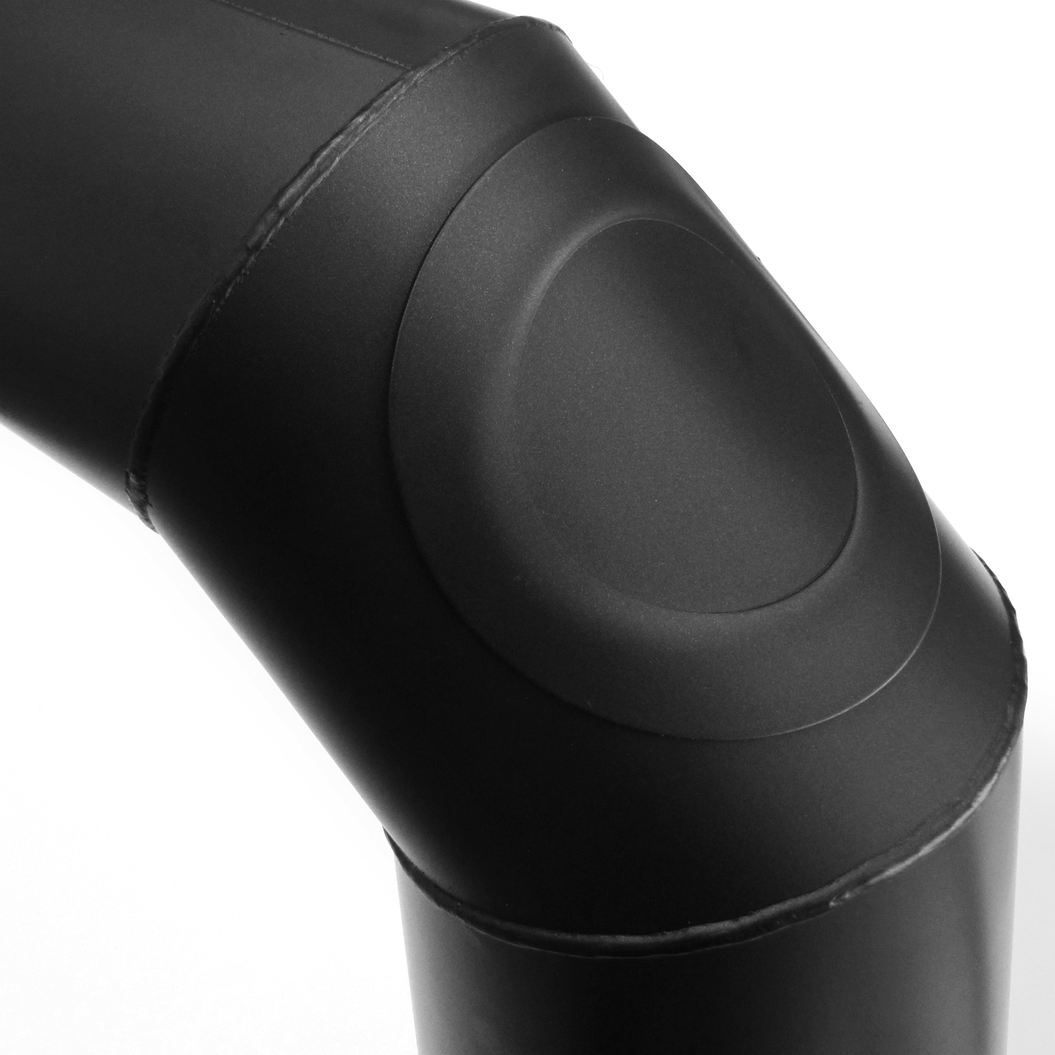 Raik Basic Rauchrohrbogen-Set 160mm schwarz geschweißt/eckig für Rauchrohr / Ofenrohr
