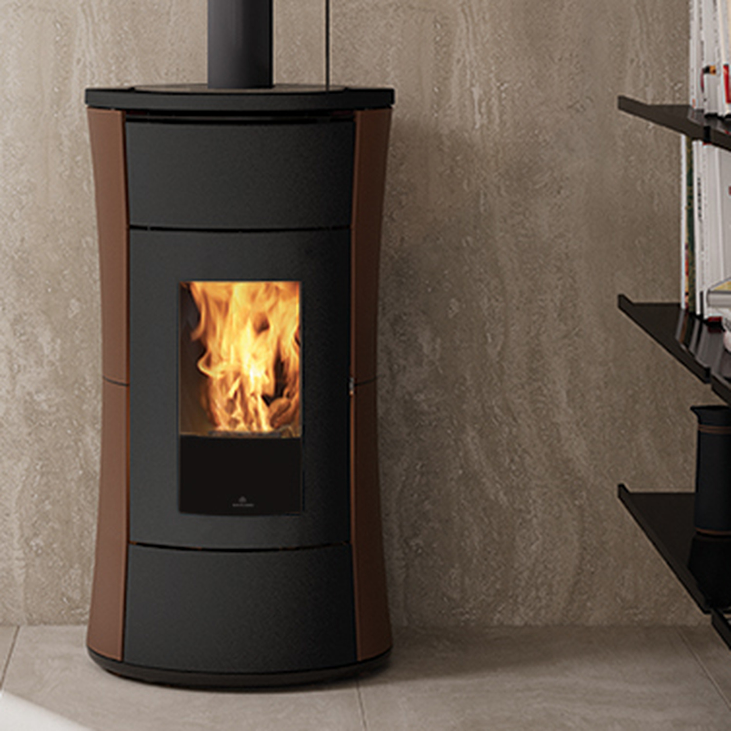 Edilkamin Cherie 9+ Evo Pelletofen Top Stahl bronze