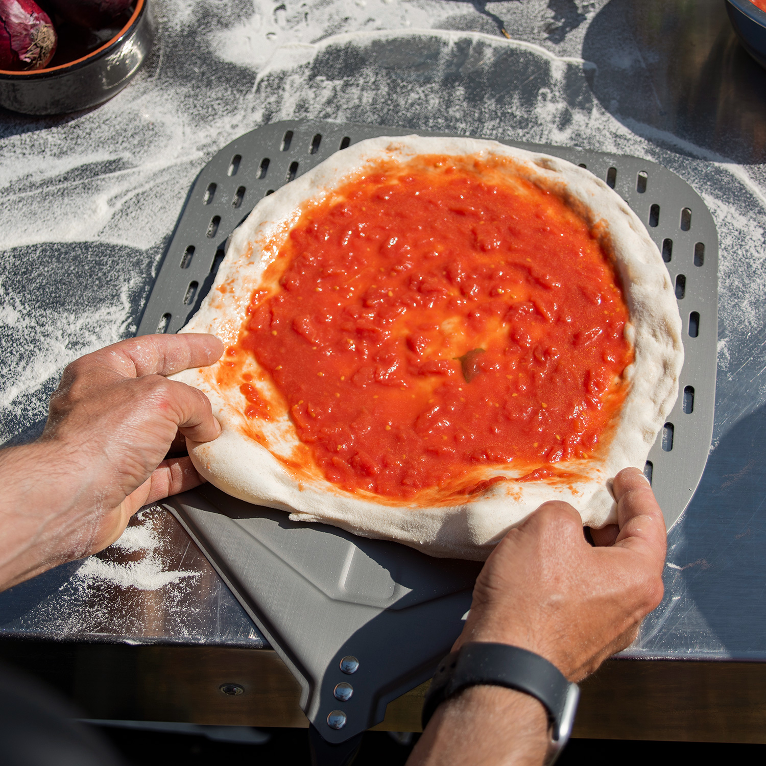 Alfa Pizzaschaufel perforiert 12