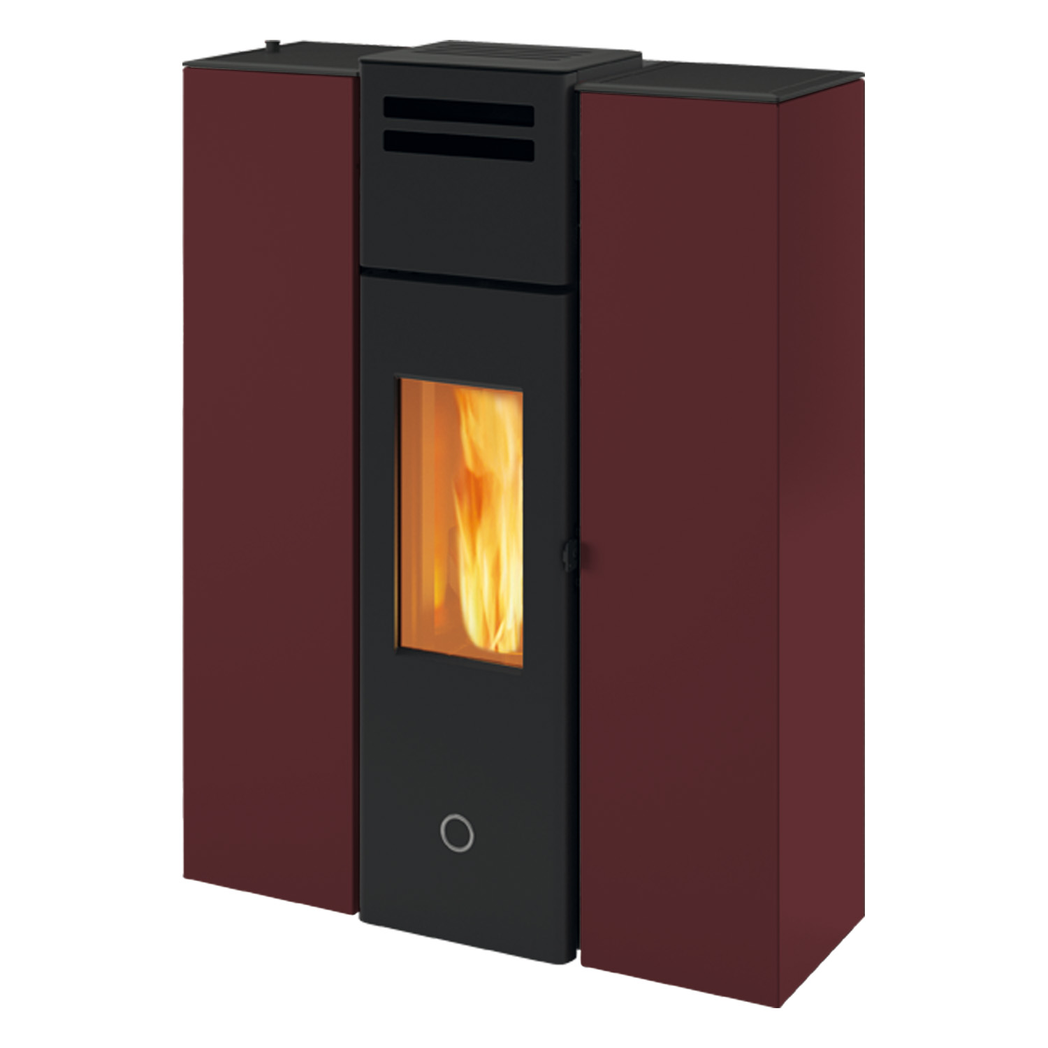 EK63 Cell 80+ Evo Pelletofen Stahl bordeaux