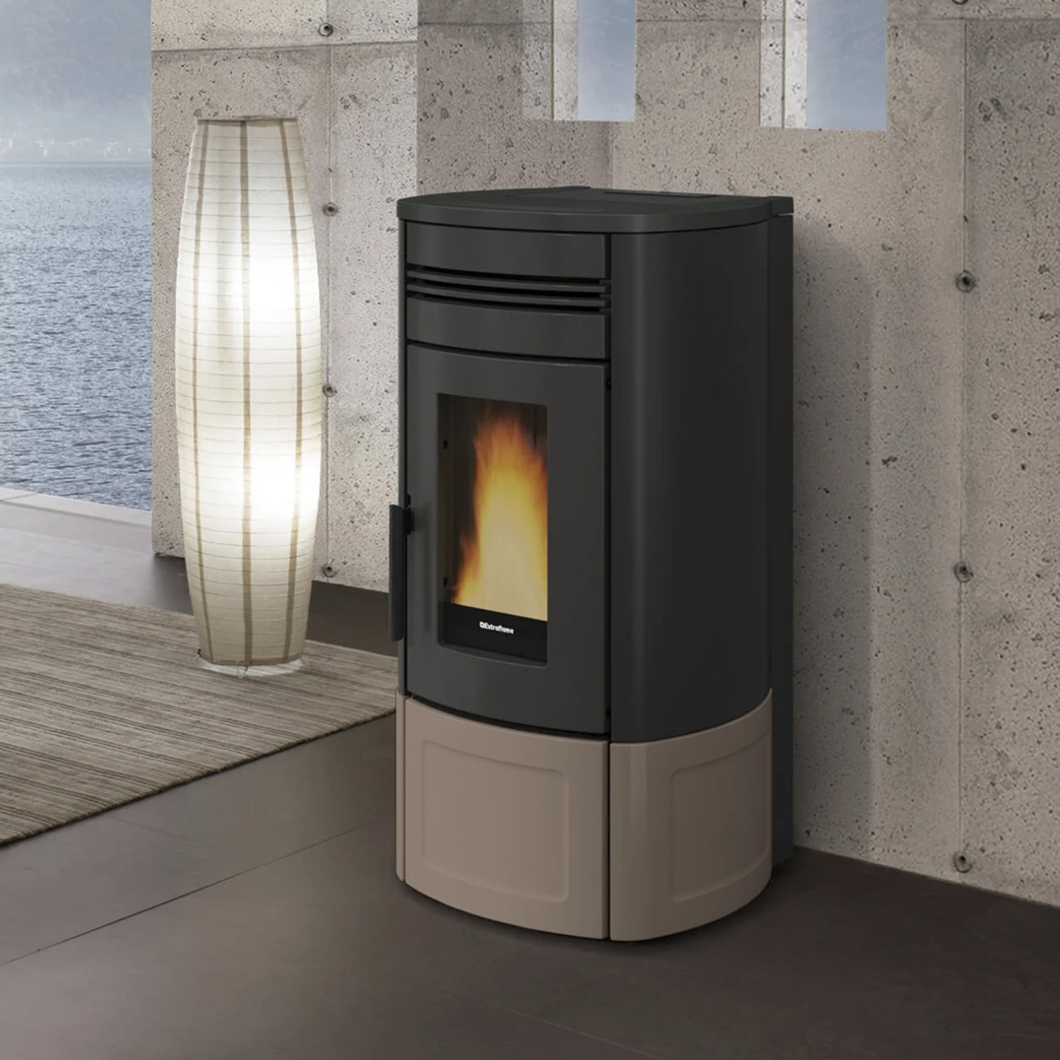 Extraflame NORIS LUX - Taupe Pelletofen EVOLUTION LINE