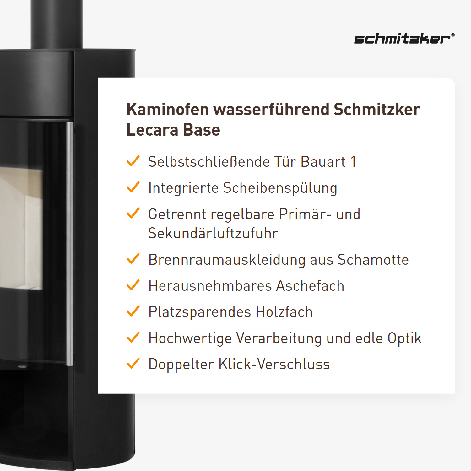 Kaminofen wasserführend Schmitzker Lecara Base