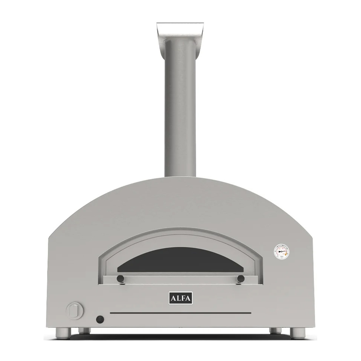Alfa Futuro 4 Pizze Gas-Pizzaofen silber/ schwarz 50 mBar