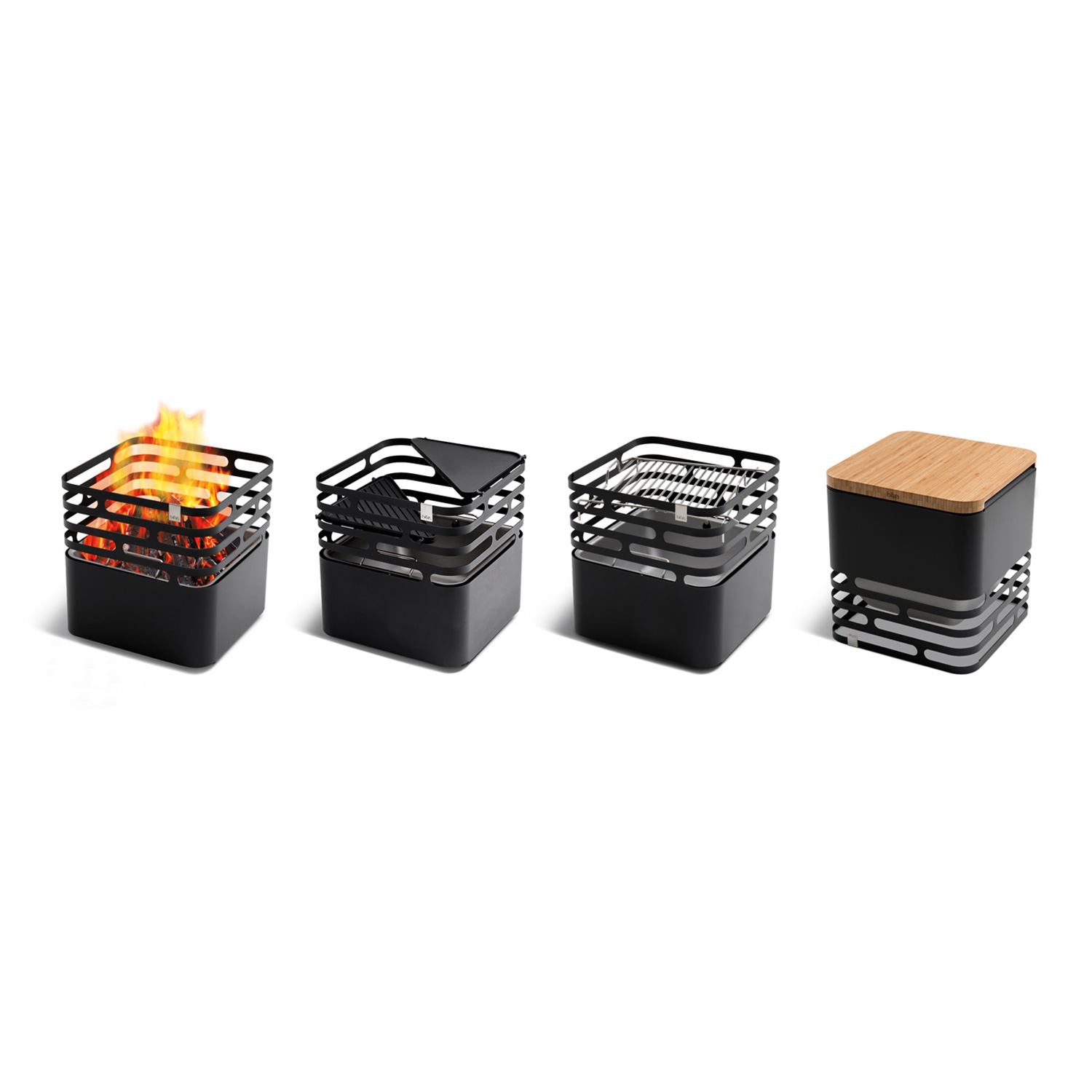 höfats CUBE Feuerkorb Schwarz