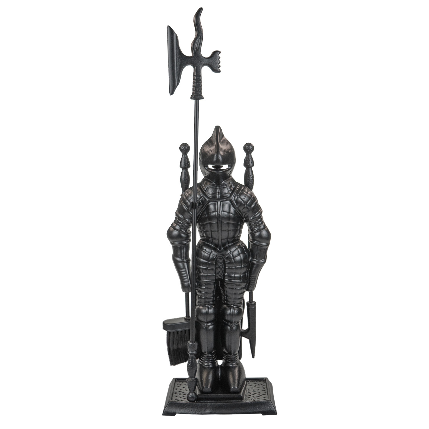 Raik assortiment de cheminée chevalier Hubert, noir, 4 pièces