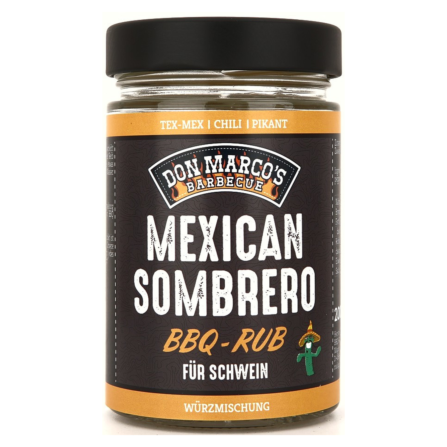 Don Marco's Rub Sombrero 200g Glas
