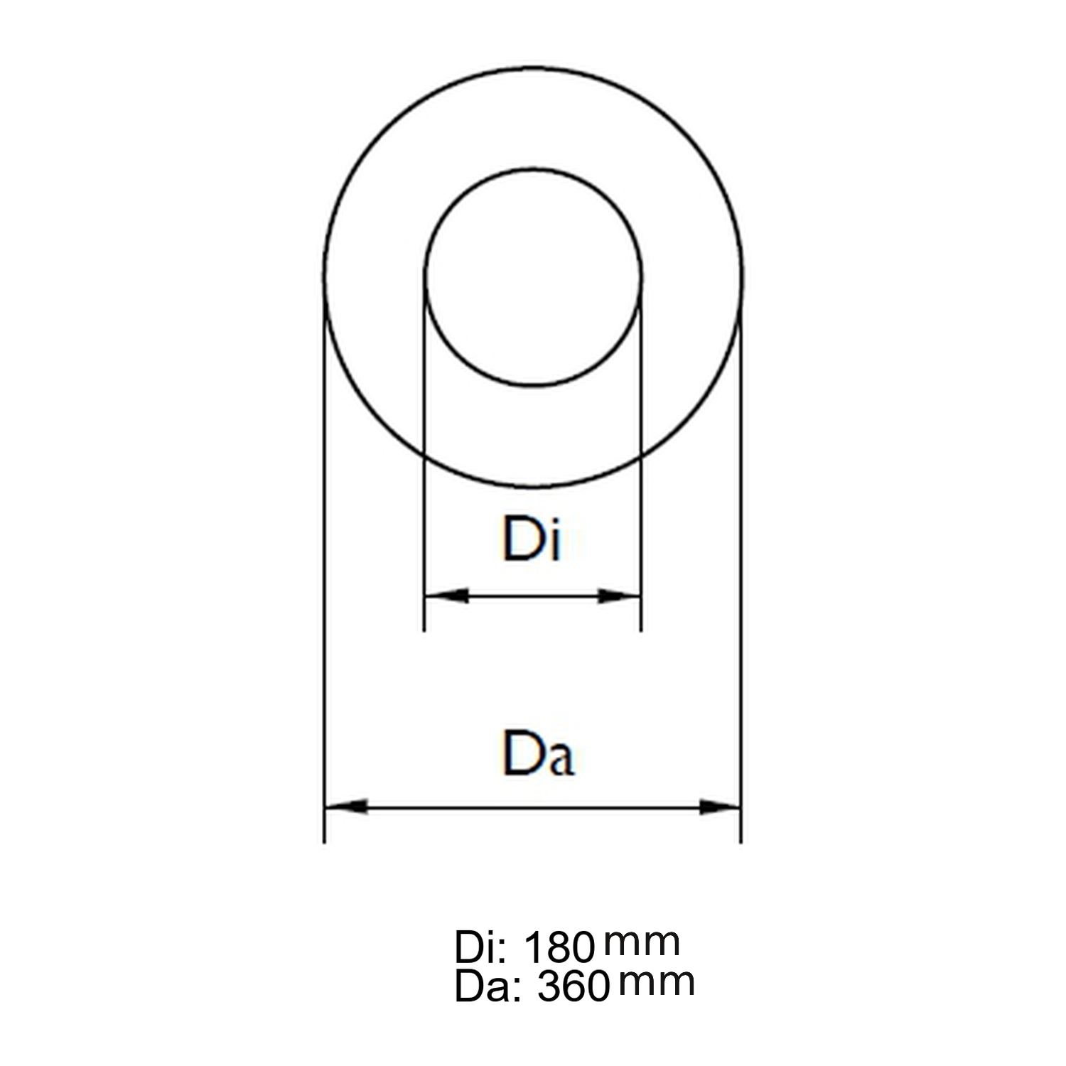 Schiedel traversée de paroi et de plafond ronde Ø130 mm L=120 mm brillante
