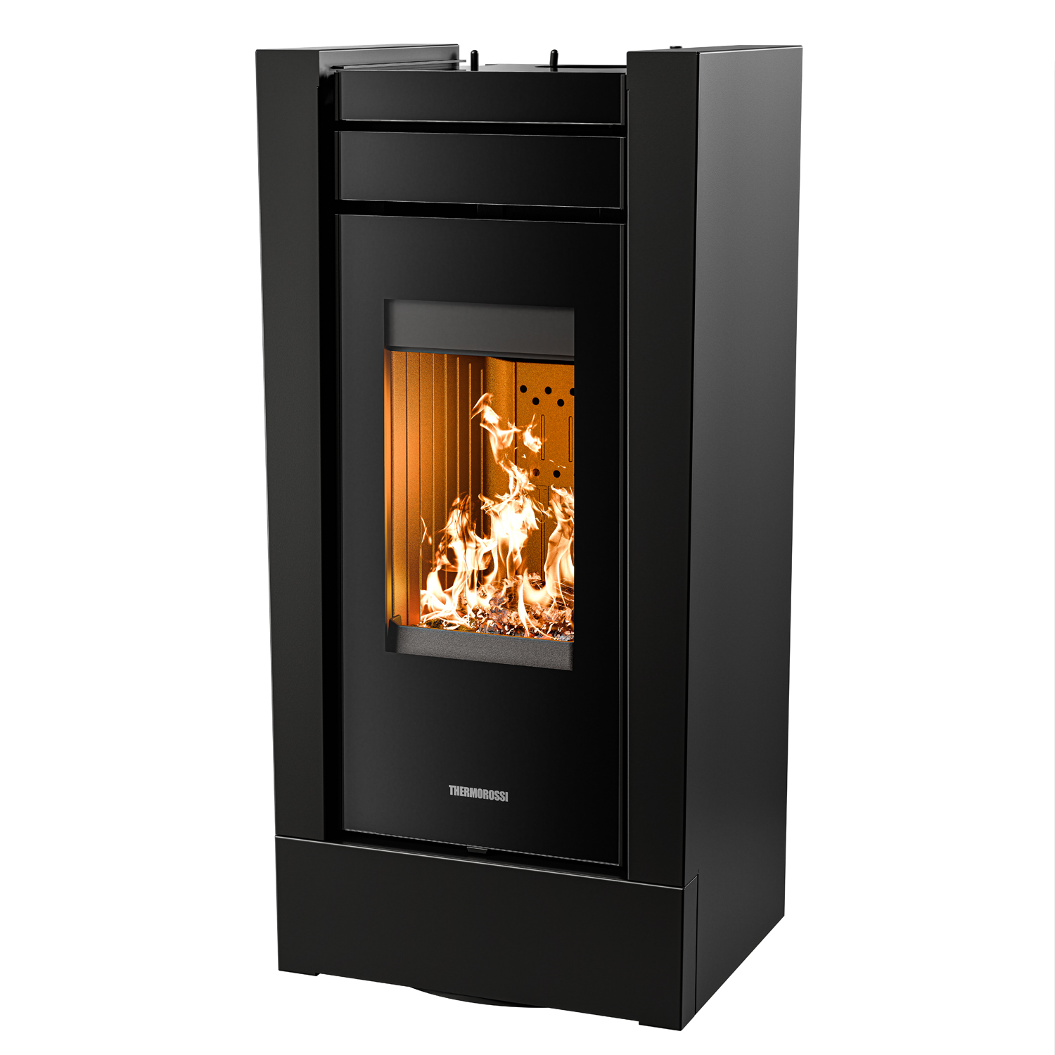 Thermorossi Creo Wood Kaminofen Stahl Schwarz Matt