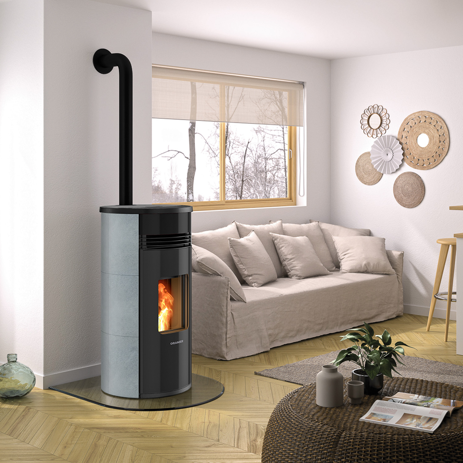 Oranier Sando 60 Pelletofen Speckstein