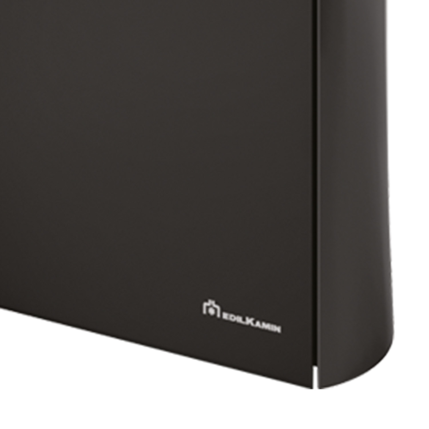 Edilkamin Cherie Slim 9+ Poêle à granulés coaxial habillage verre noir
