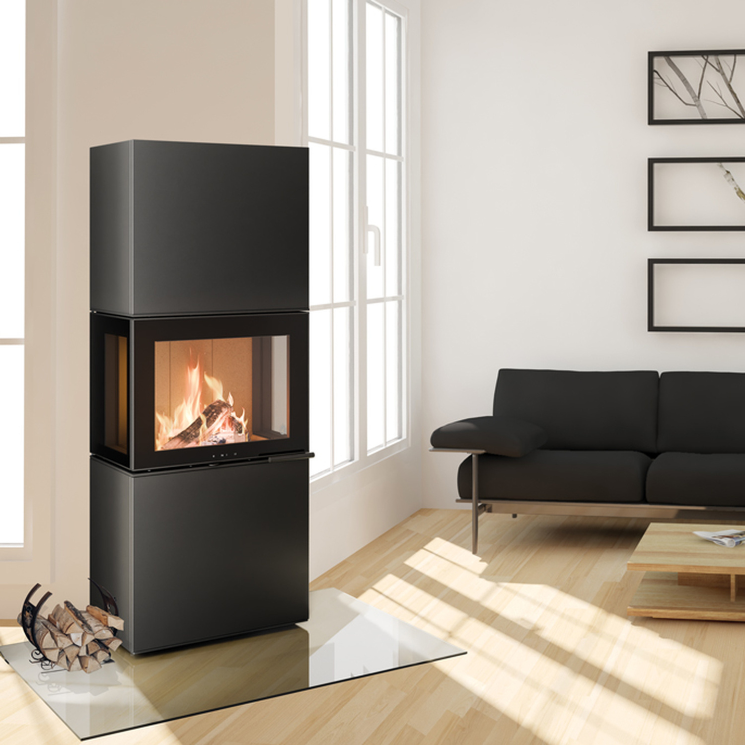 Königshütte CHARON Kaminofen 5,8 kW Stahl schwarz