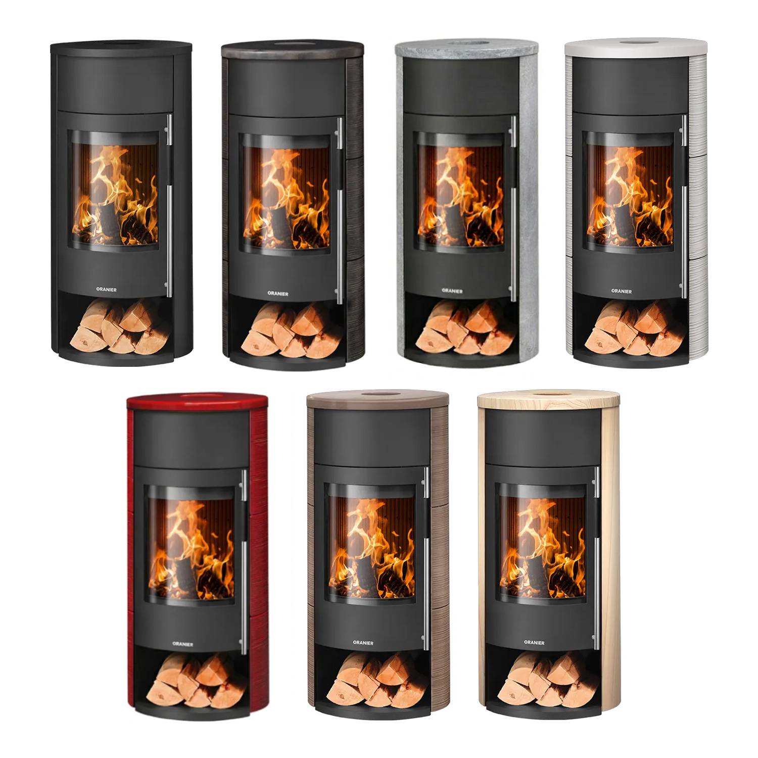 Oranier Polar Neo Aqua wasserführender Kaminofen Keramik Grappa