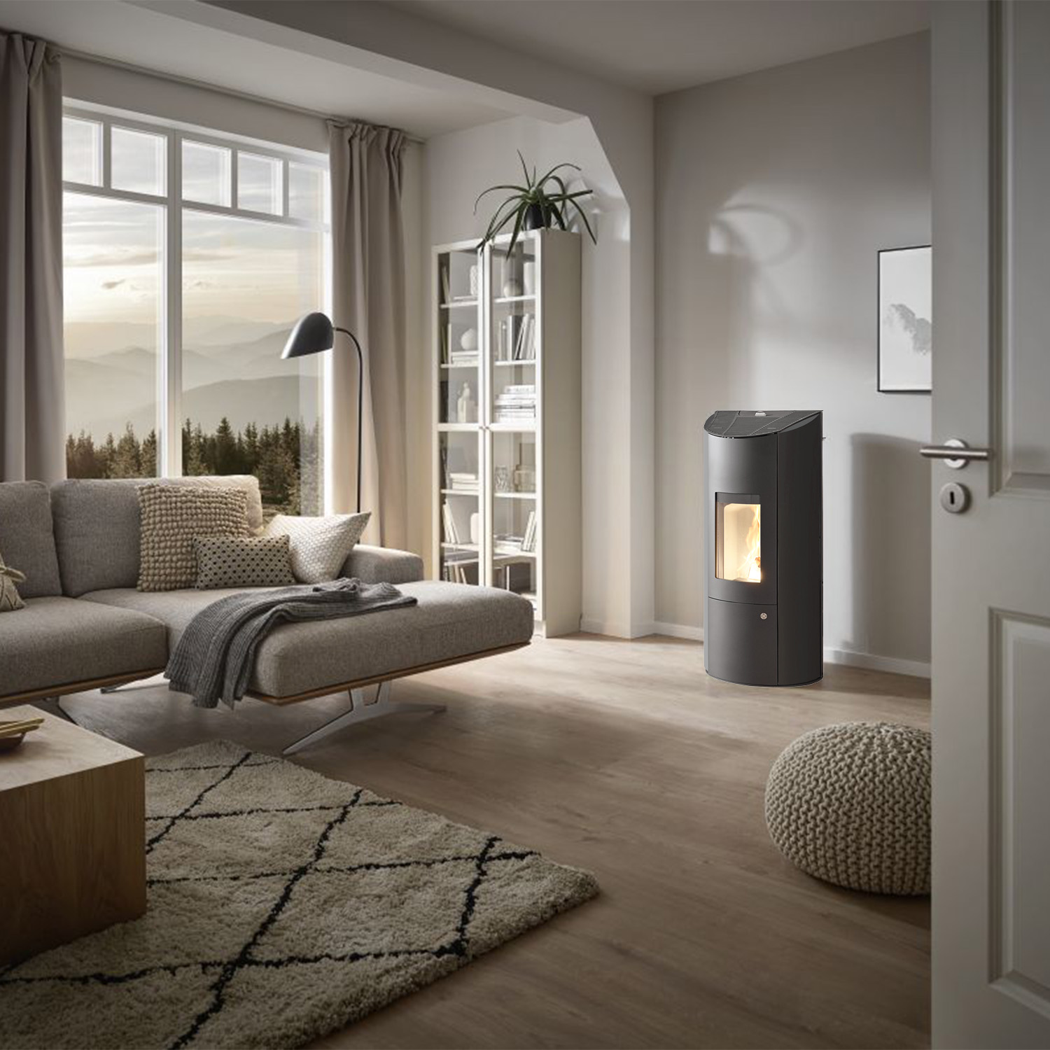 Olsberg Levana 3.0 poêle à granulés acier noir 6 kW