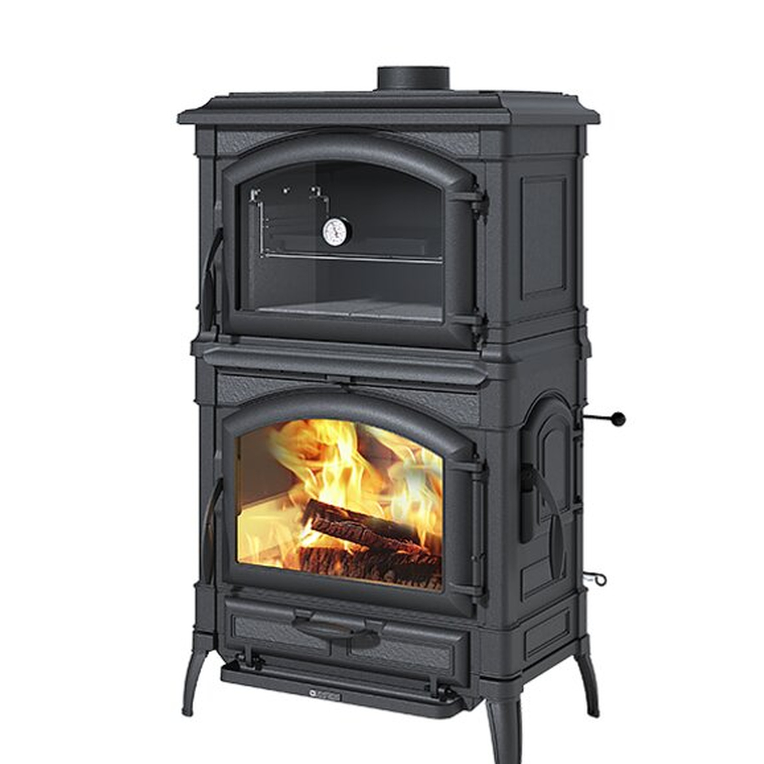 La Nordica Isotta Forno EOS Kaminofen mit Backfach anthrazit-schwarz