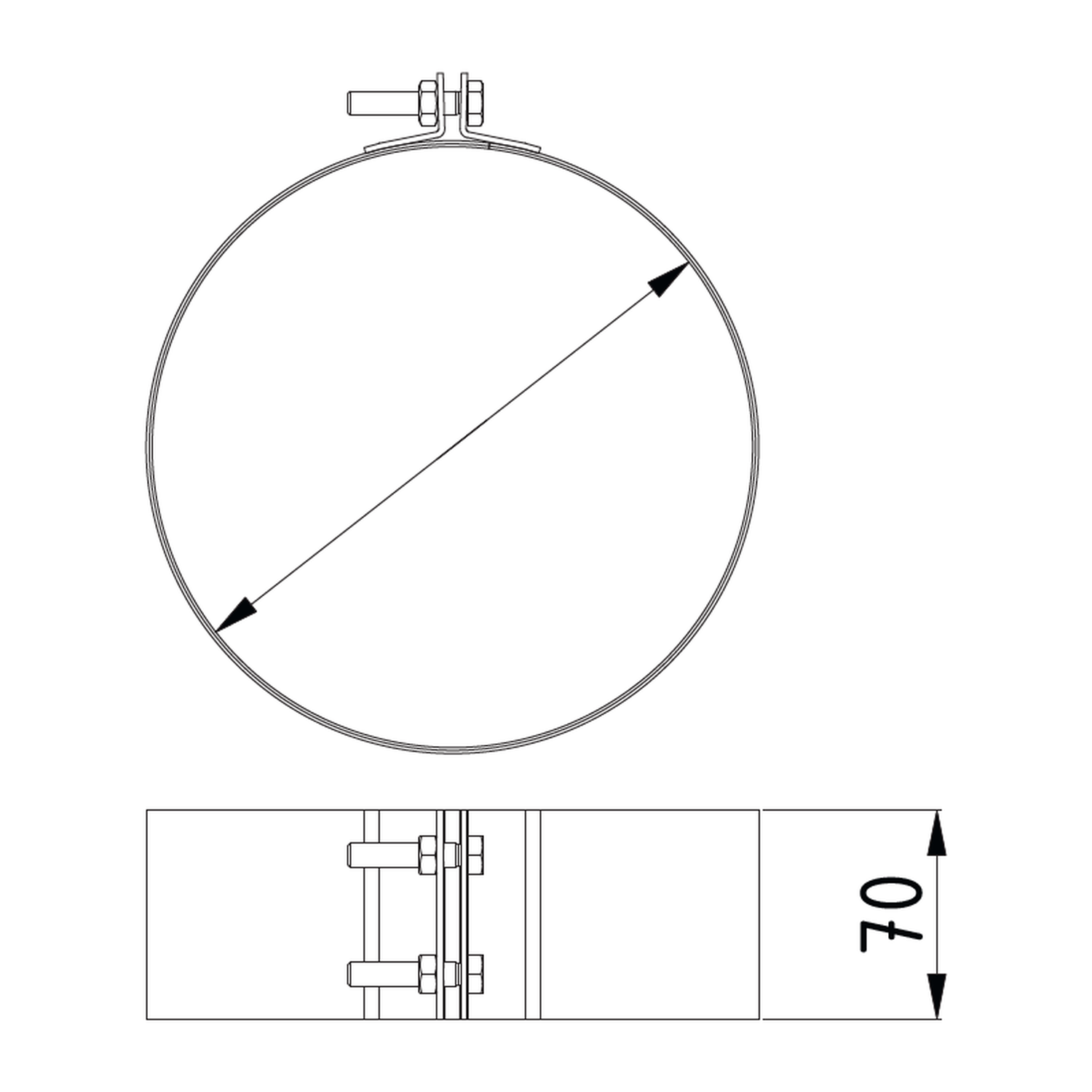 Raik Lifestyle DUO Bride 180mm schwarz für Lifestyle DUO 130mm für Rauchrohr / Ofenrohr