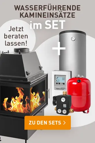 Wasserführende Kamineinsätze im Set