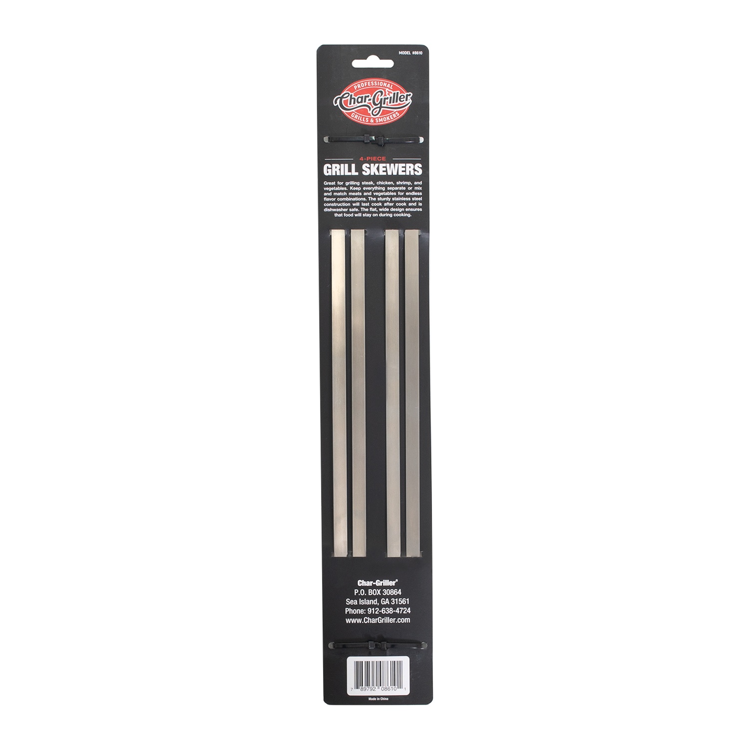 Char-Griller 4-teiliges Grillspieß-Set