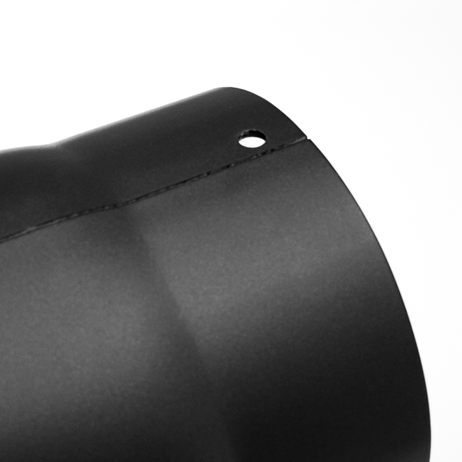 Raik Basic Rauchrohrbogen 130mm schwarz 90° – 2teilig, ohne Tür für Rauchrohr / Ofenrohr
