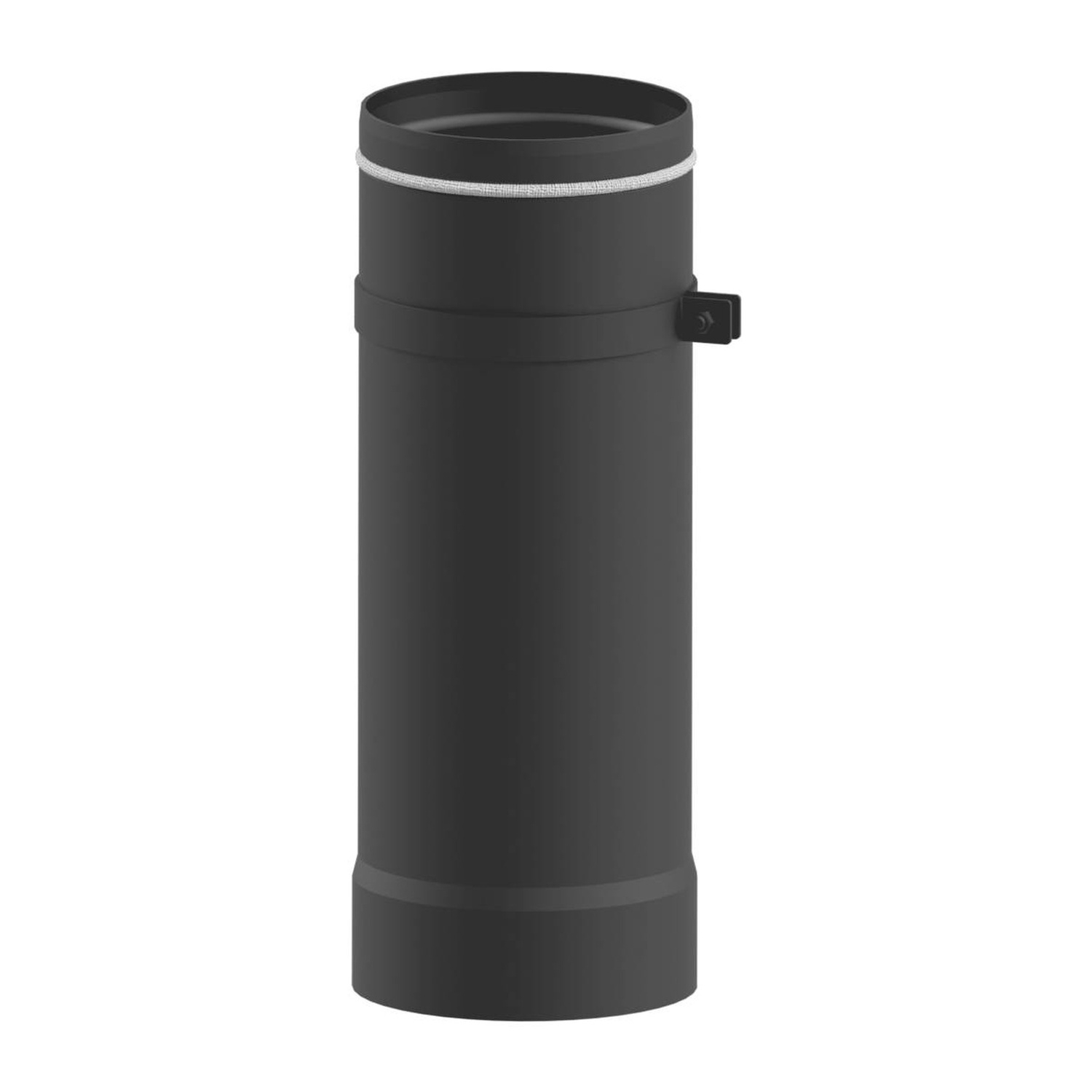 Raik Lifestyle Tele-Rauchrohr 150mm grau L: 400mm mit Festellring für Rauchrohr / Ofenrohr